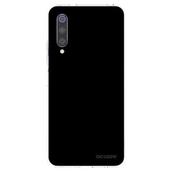 Picasee Xiaomi Mi 9 Hülle - Transparentes Silikon - Black Bliss