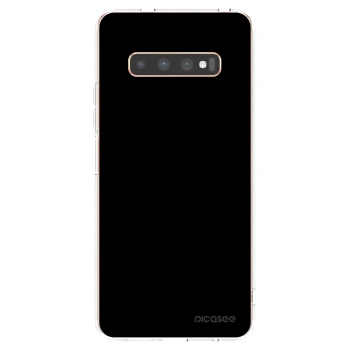 Picasee Samsung Galaxy S10 Plus G975 Hülle - Transparentes Silikon - Black Bliss