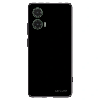 Picasee Motorola Moto G35 5G Hülle - Schwarzes Silikon - Black Bliss