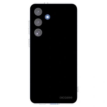 Picasee Samsung Galaxy S25 FE 5G Hülle - Transparentes Silikon - Black Bliss