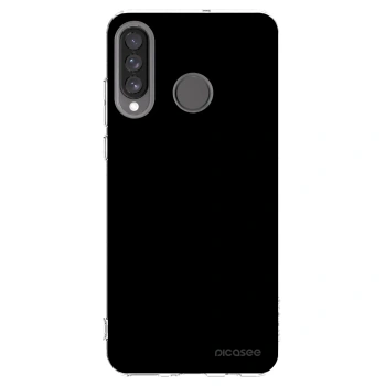 Picasee Huawei P30 Lite Hülle - Transparentes Silikon - Black Bliss