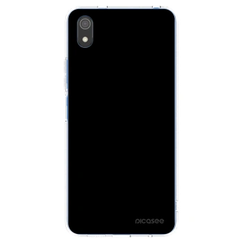 Picasee Xiaomi Redmi 7A Hülle - Transparentes Silikon - Black Bliss