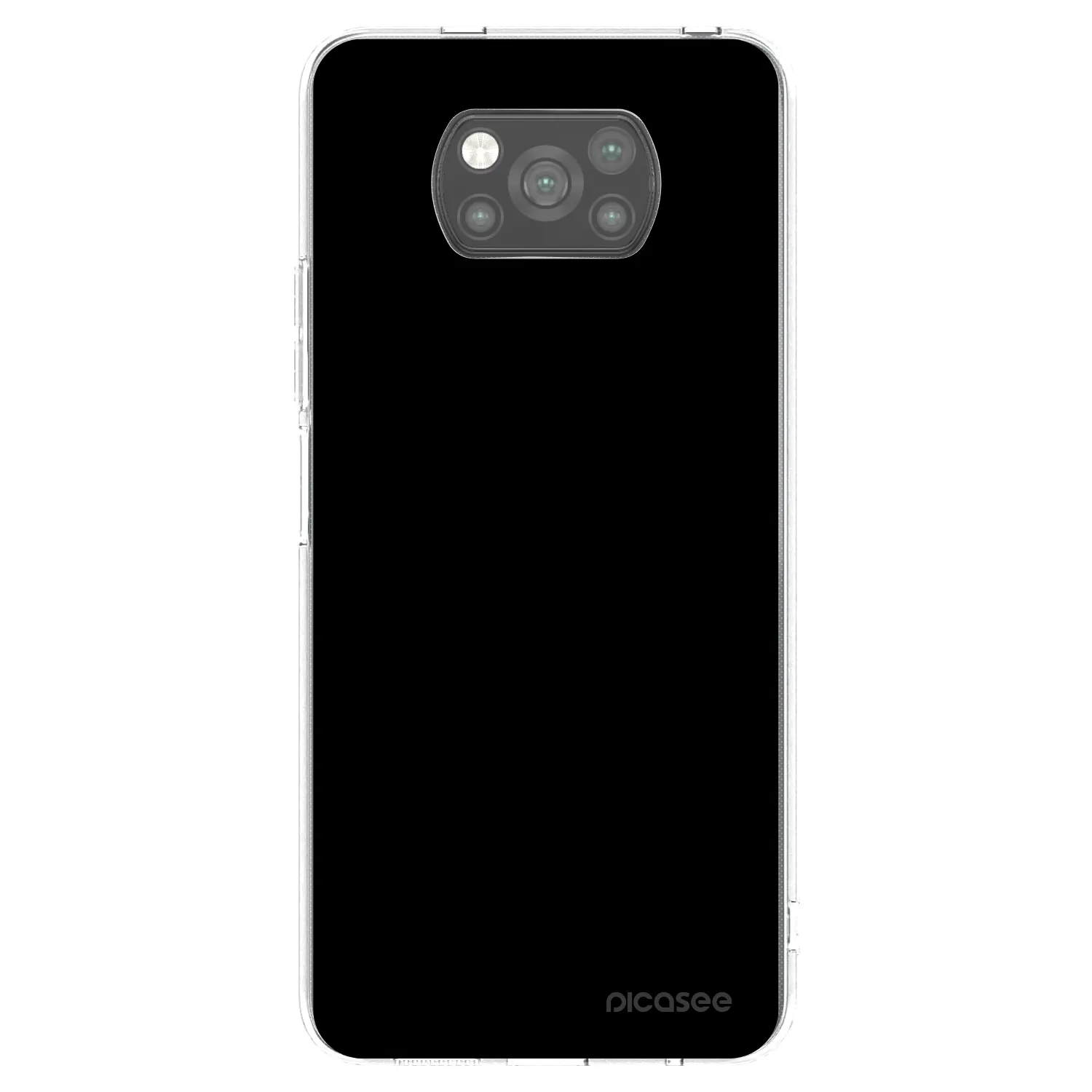 Picasee Xiaomi Poco X3 Hülle - Schwarzes Silikon - Black Bliss