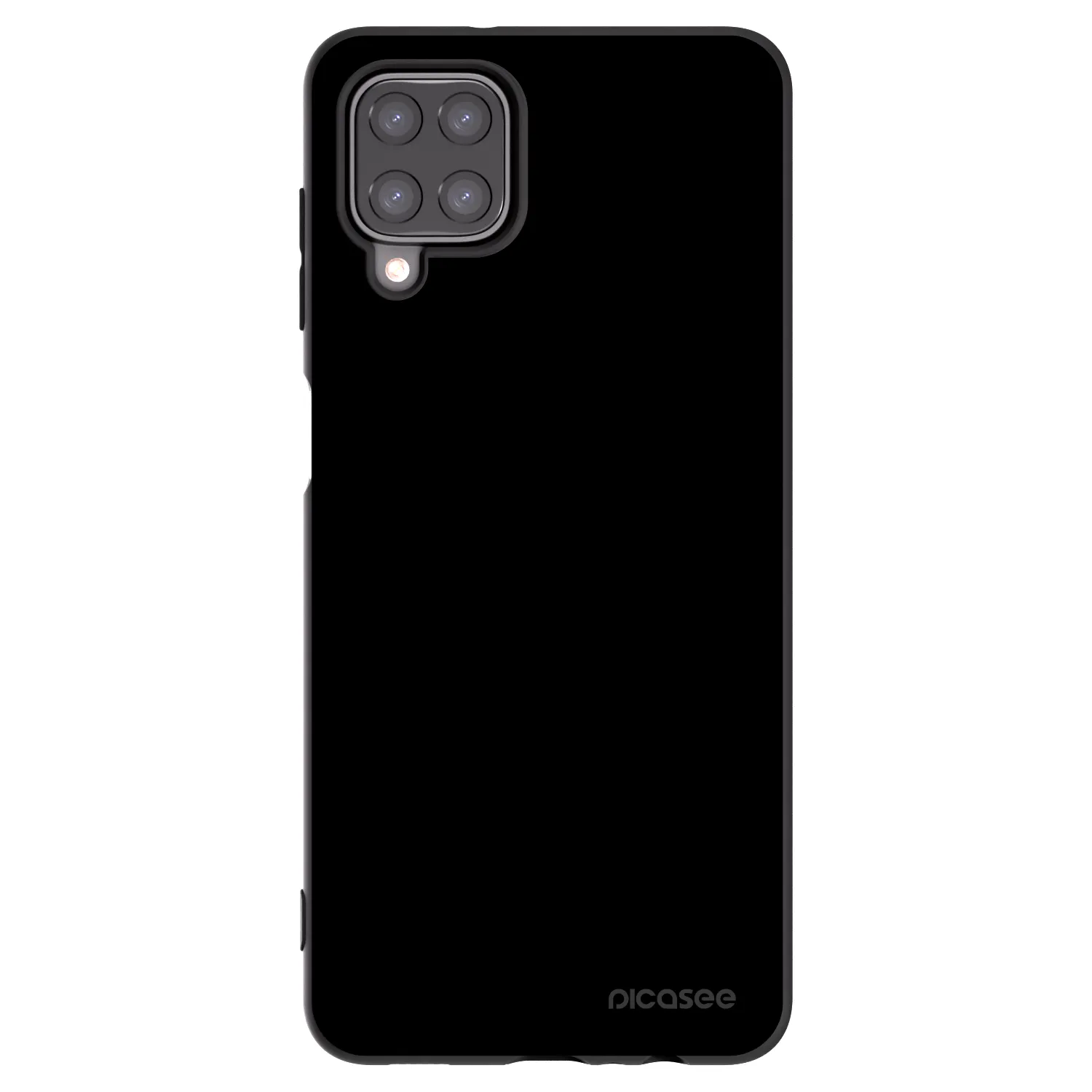 Picasee Samsung Galaxy A12 A125F Hülle - Schwarzes Silikon - Black Bliss