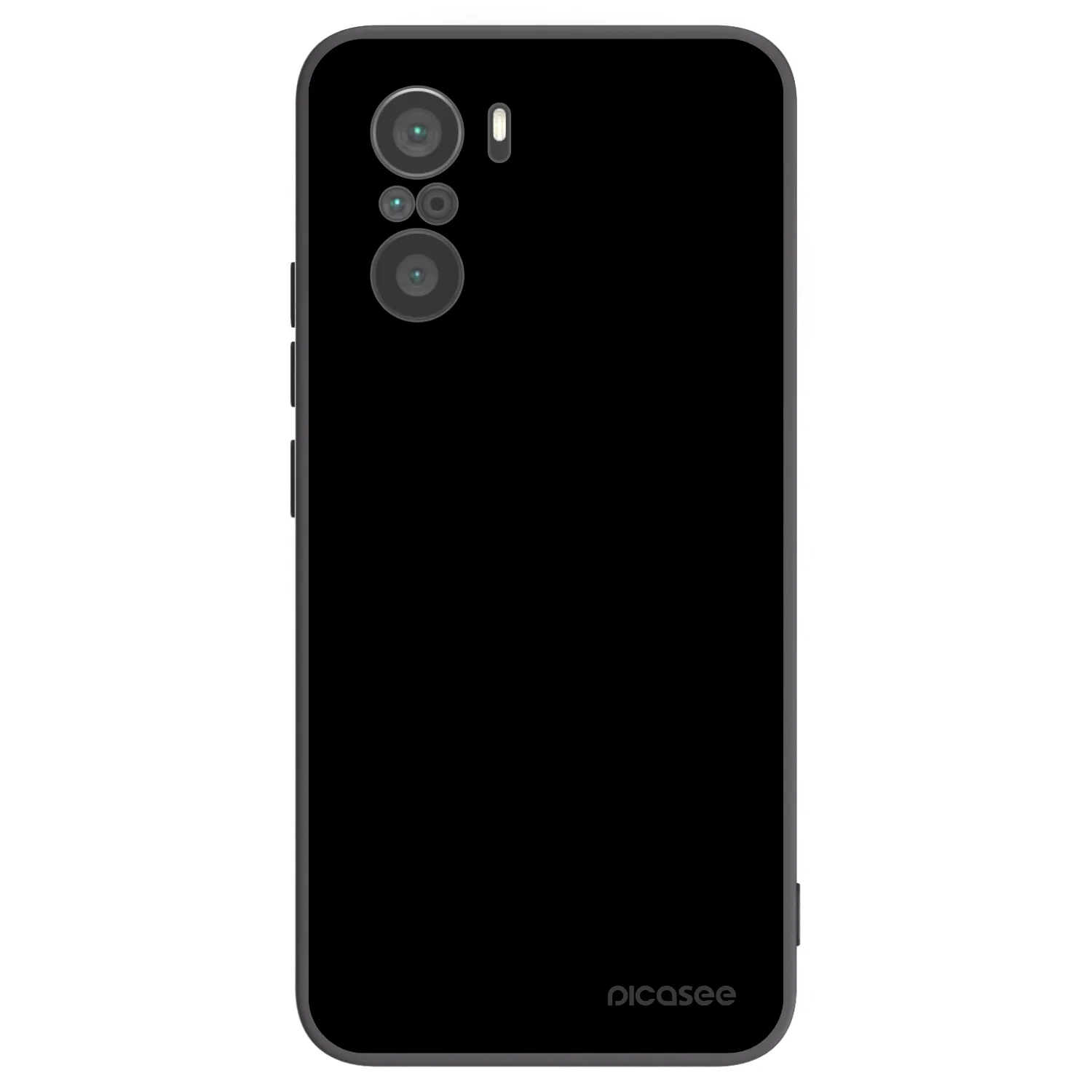 Picasee Xiaomi Poco F3 Hülle - Schwarzes Silikon - Black Bliss