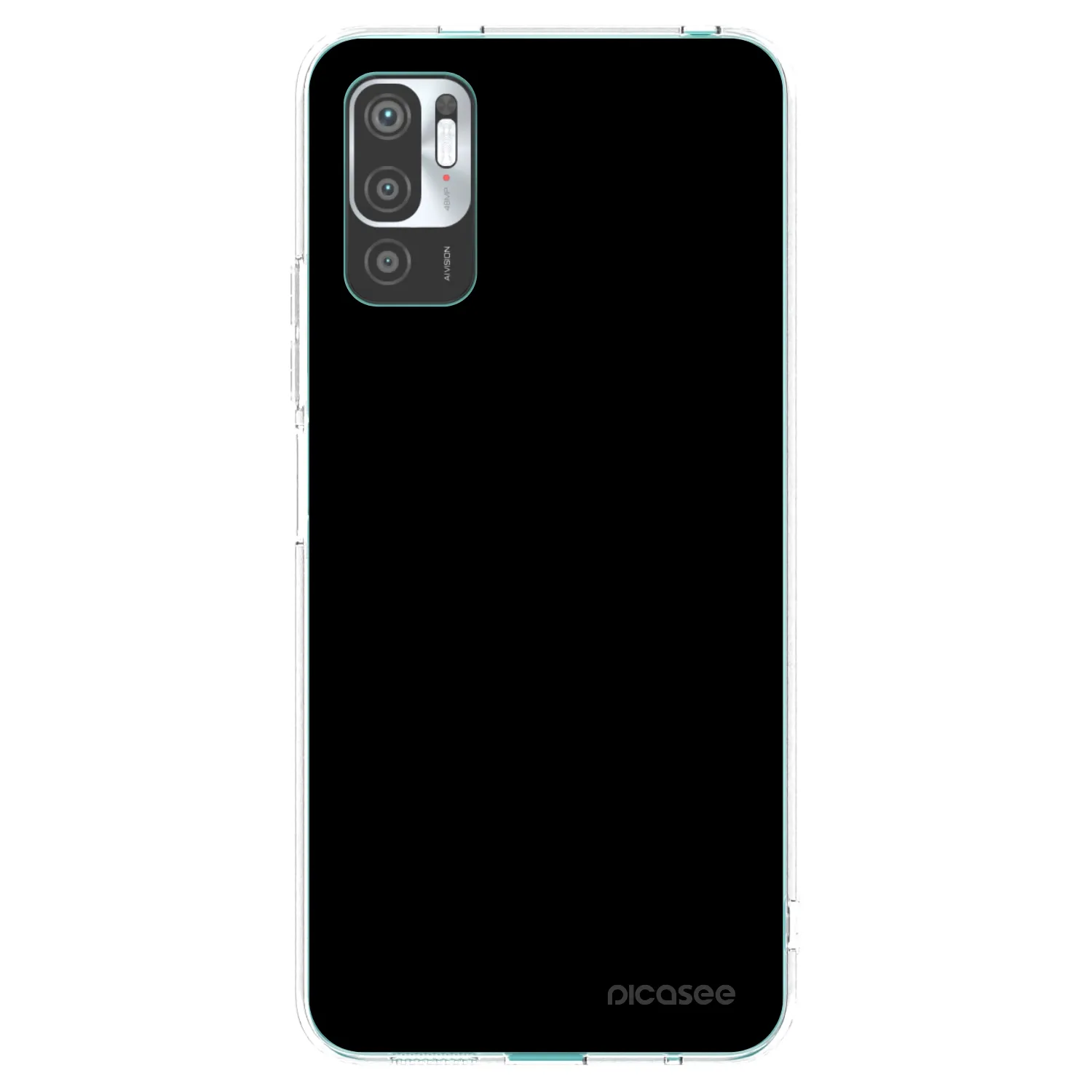 Picasee Xiaomi Redmi Note 10 5G Hülle - Transparentes Silikon - Black Bliss