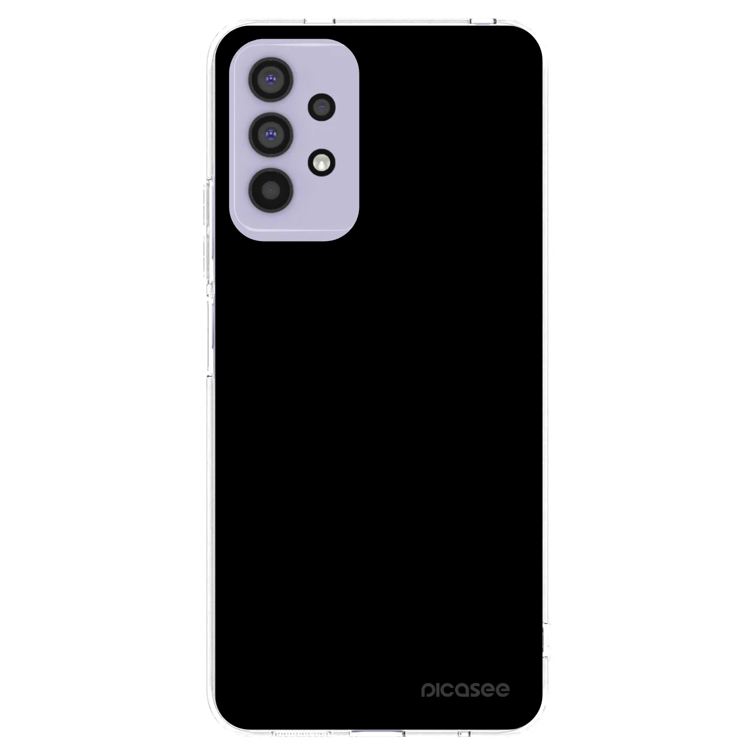 Picasee Samsung Galaxy A32 4G SM-A325F Hülle - Transparentes Silikon - Black Bliss