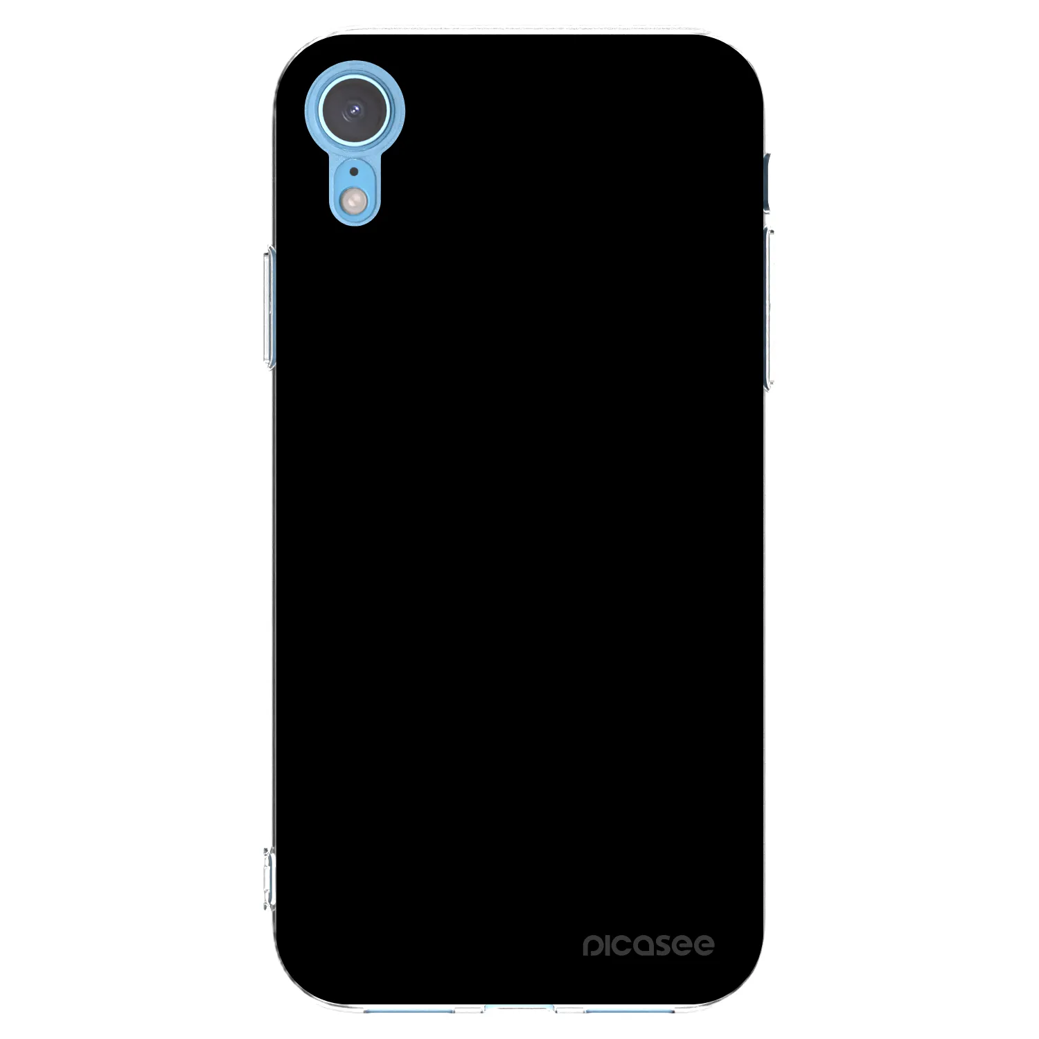 Picasee Apple iPhone XR Hülle - Transparentes Silikon - Black Bliss