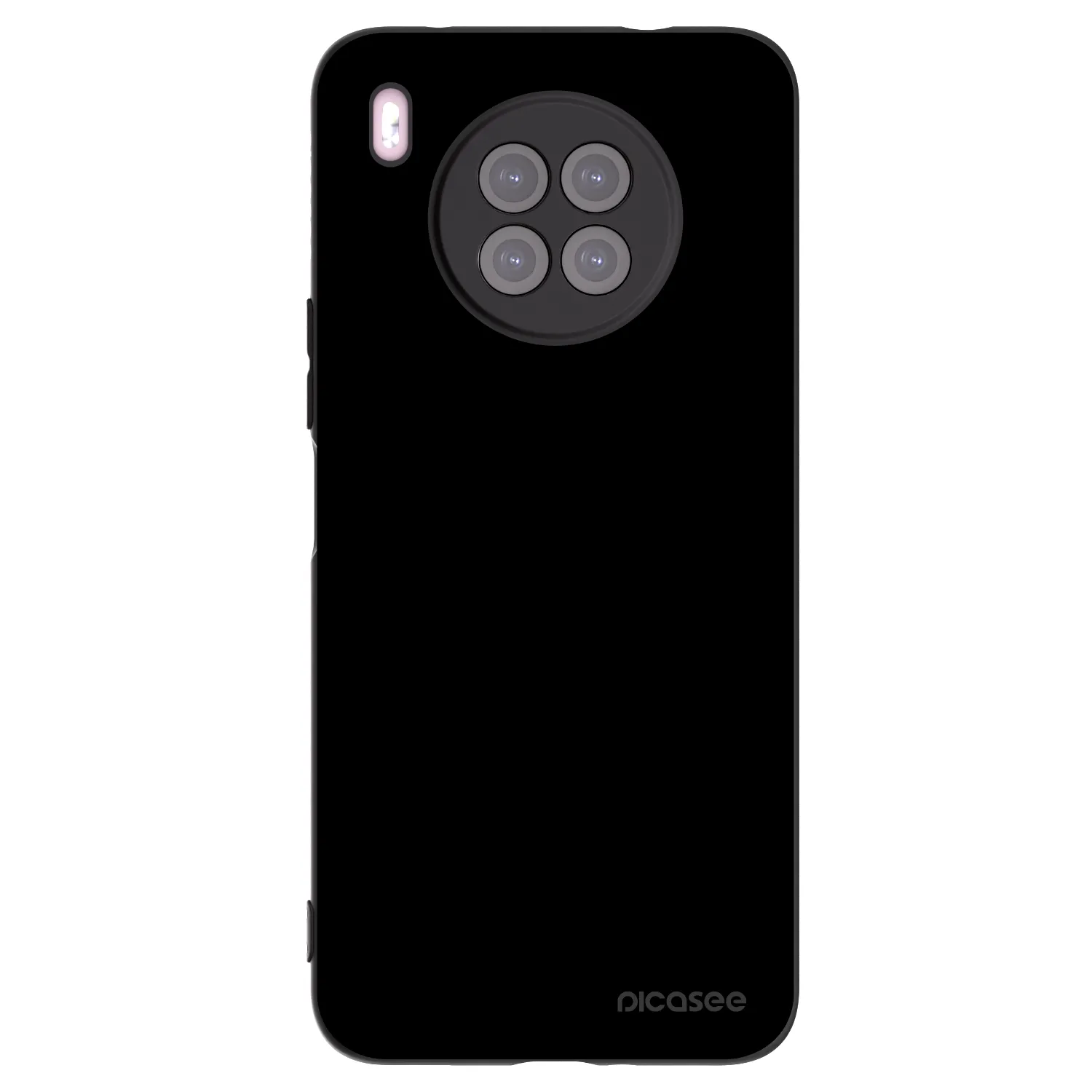 Picasee Huawei Nova 8i Hülle - Schwarzes Silikon - Black Bliss