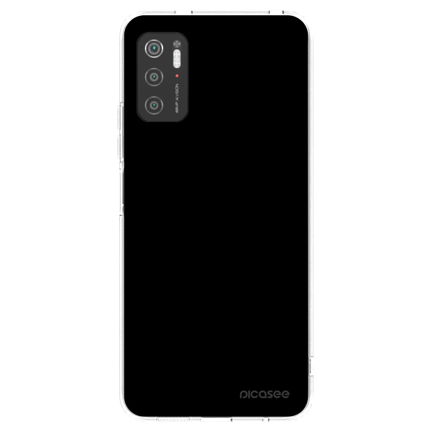 Picasee Xiaomi Poco M3 Pro 5G Hülle - Transparentes Silikon - Black Bliss