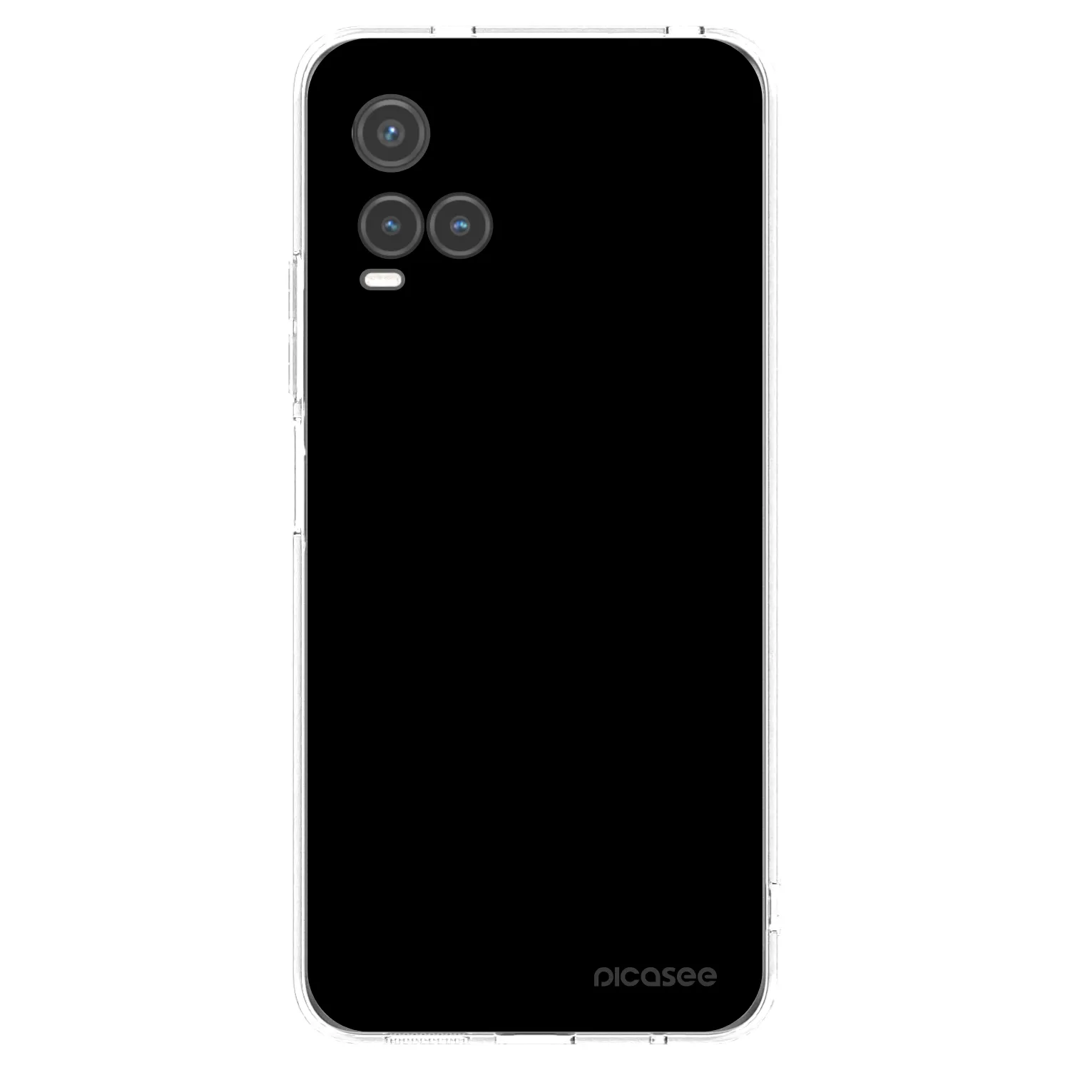 Picasee Vivo Y33s Hülle - Transparentes Silikon - Black Bliss