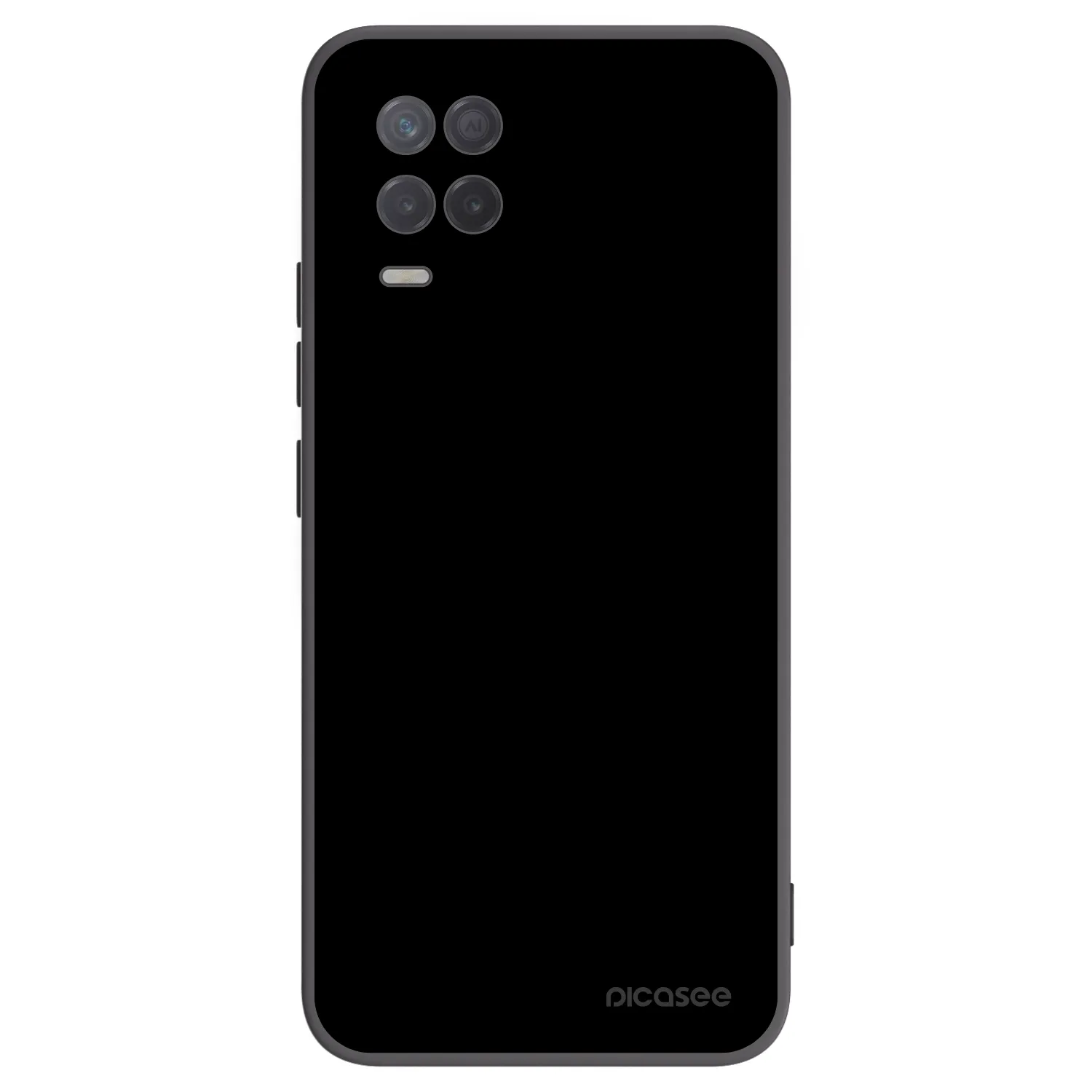 Picasee Realme 8 5G Hülle - Schwarzes Silikon - Black Bliss