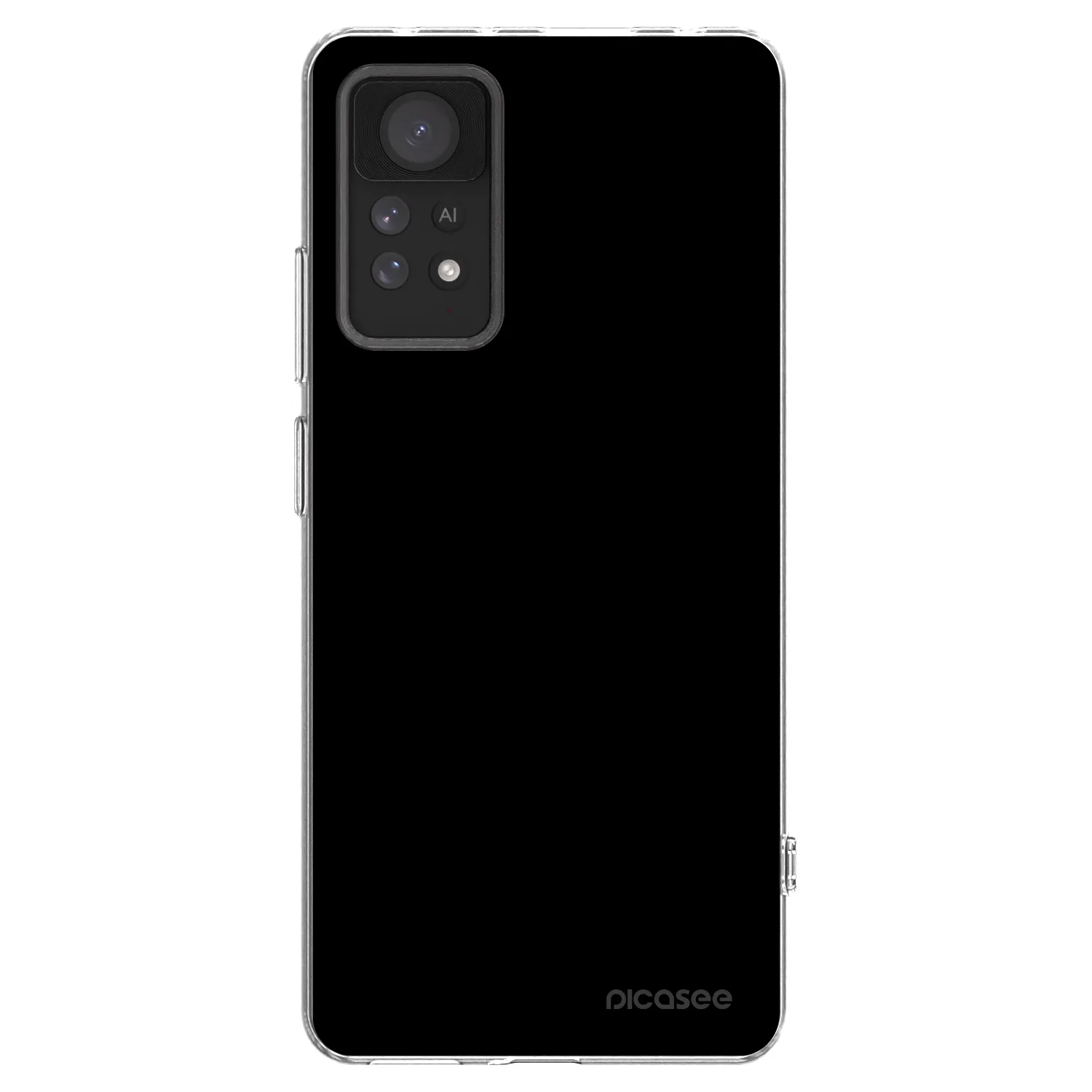 Picasee Xiaomi Redmi Note 11 Pro Hülle - Transparentes Silikon - Black Bliss