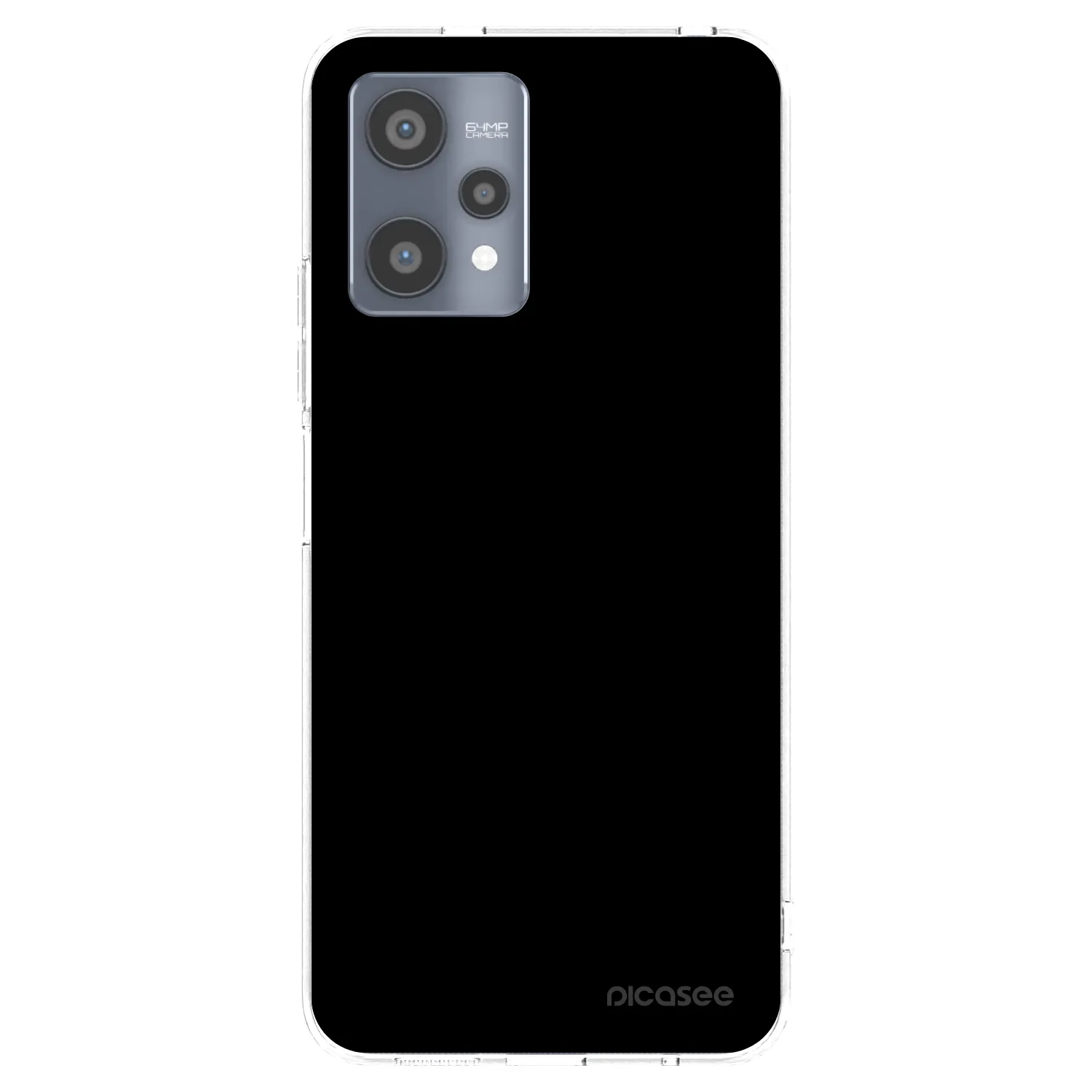 Picasee Realme 9 Pro 5G Hülle - Transparentes Silikon - Black Bliss