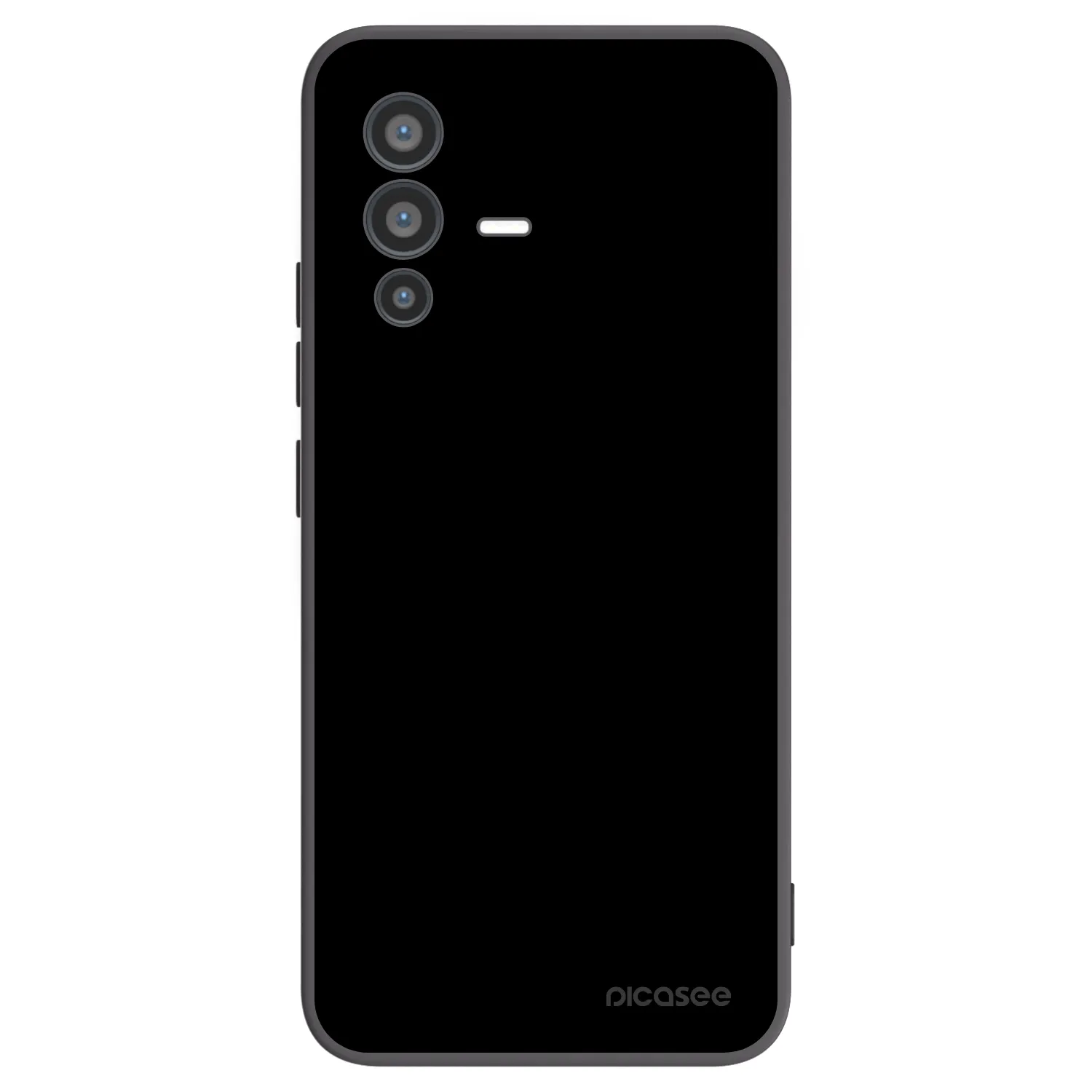 Picasee Vivo V23 5G Hülle - Schwarzes Silikon - Black Bliss