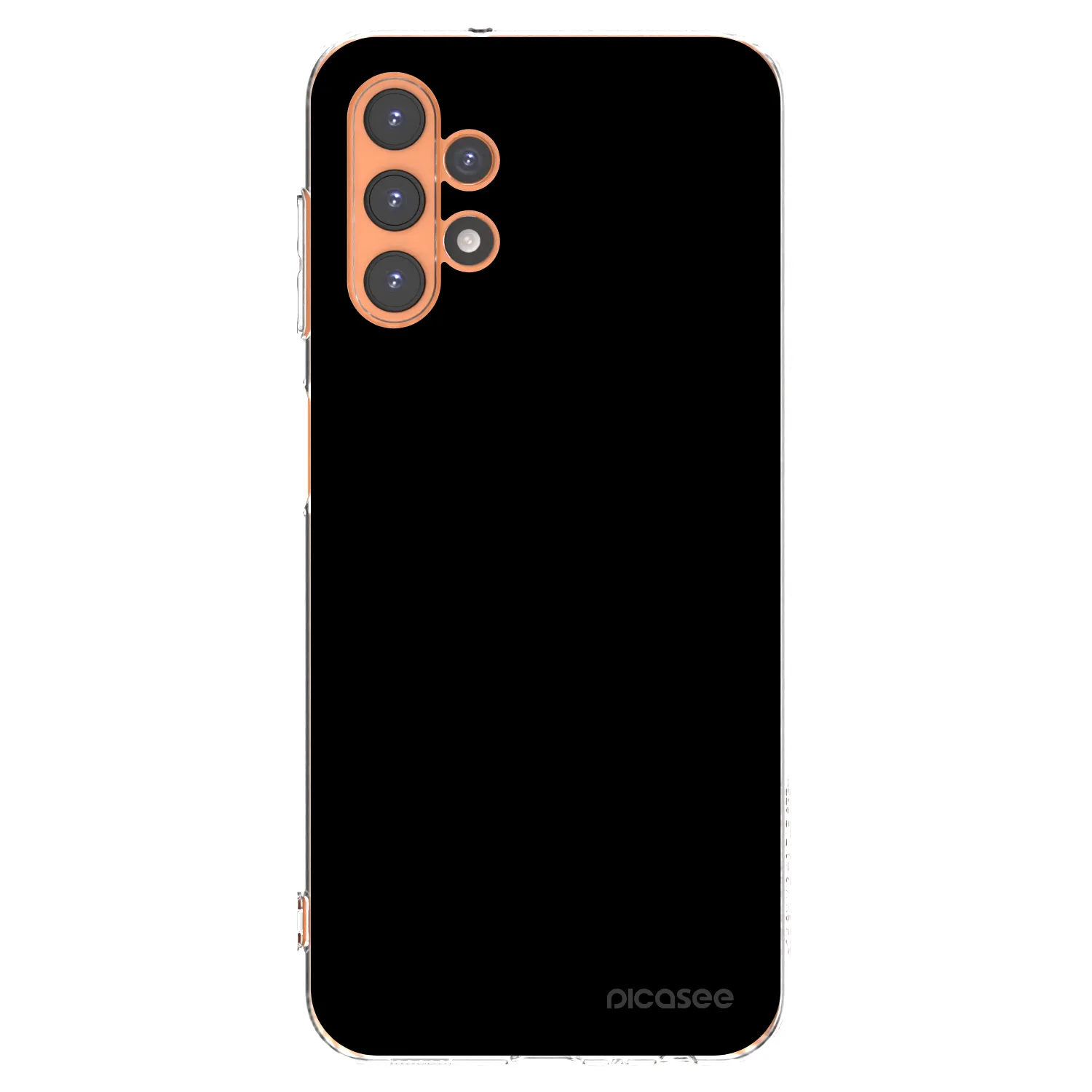 Picasee Samsung Galaxy A13 4G A135 Hülle - Transparentes Silikon - Black Bliss