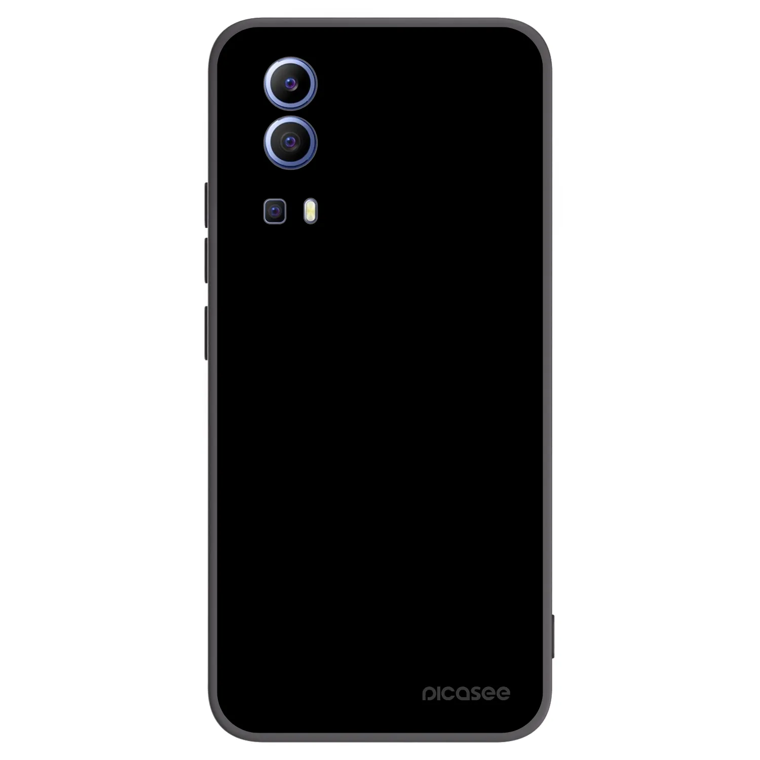 Picasee Vivo Y52 5G Hülle - Schwarzes Silikon - Black Bliss