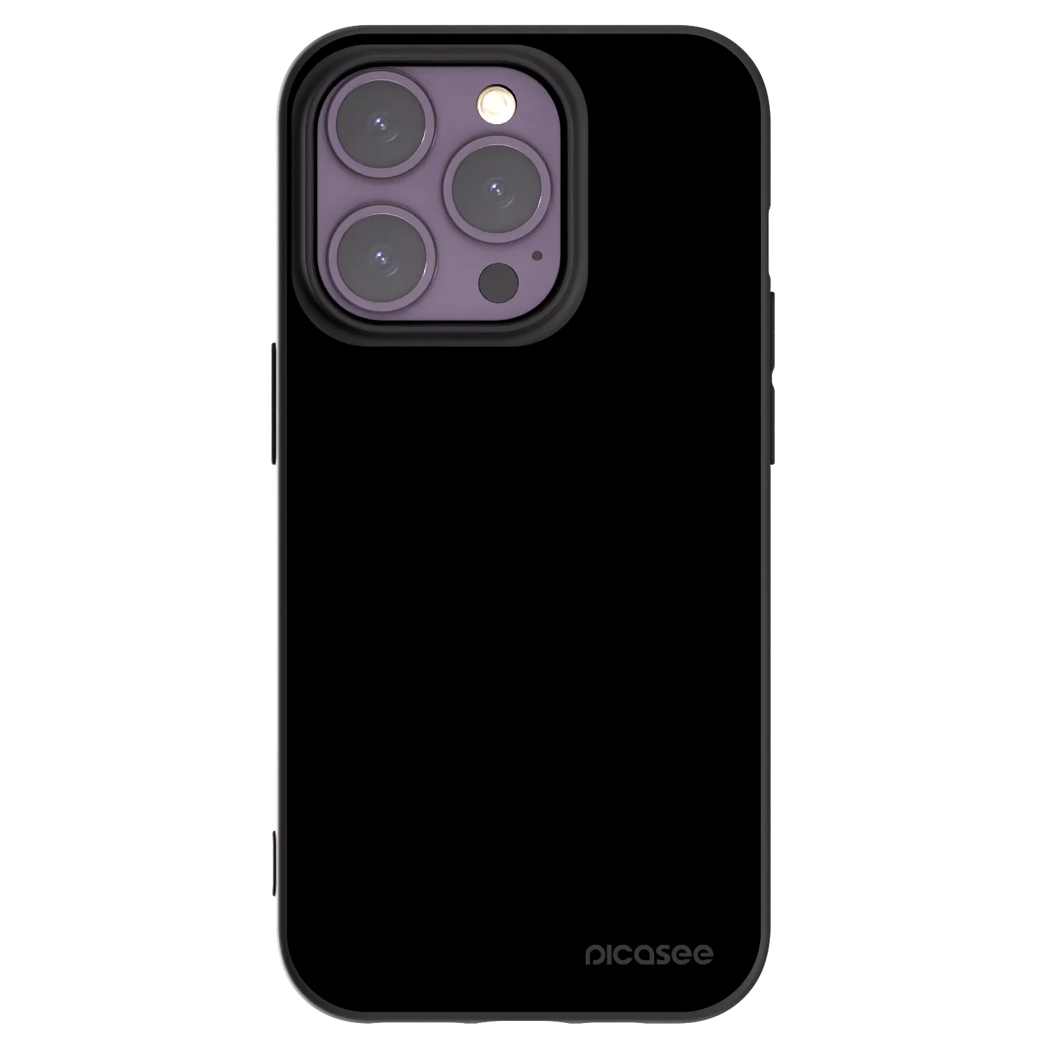 Picasee Apple iPhone 14 Pro Hülle - Schwarzes Silikon - Black Bliss