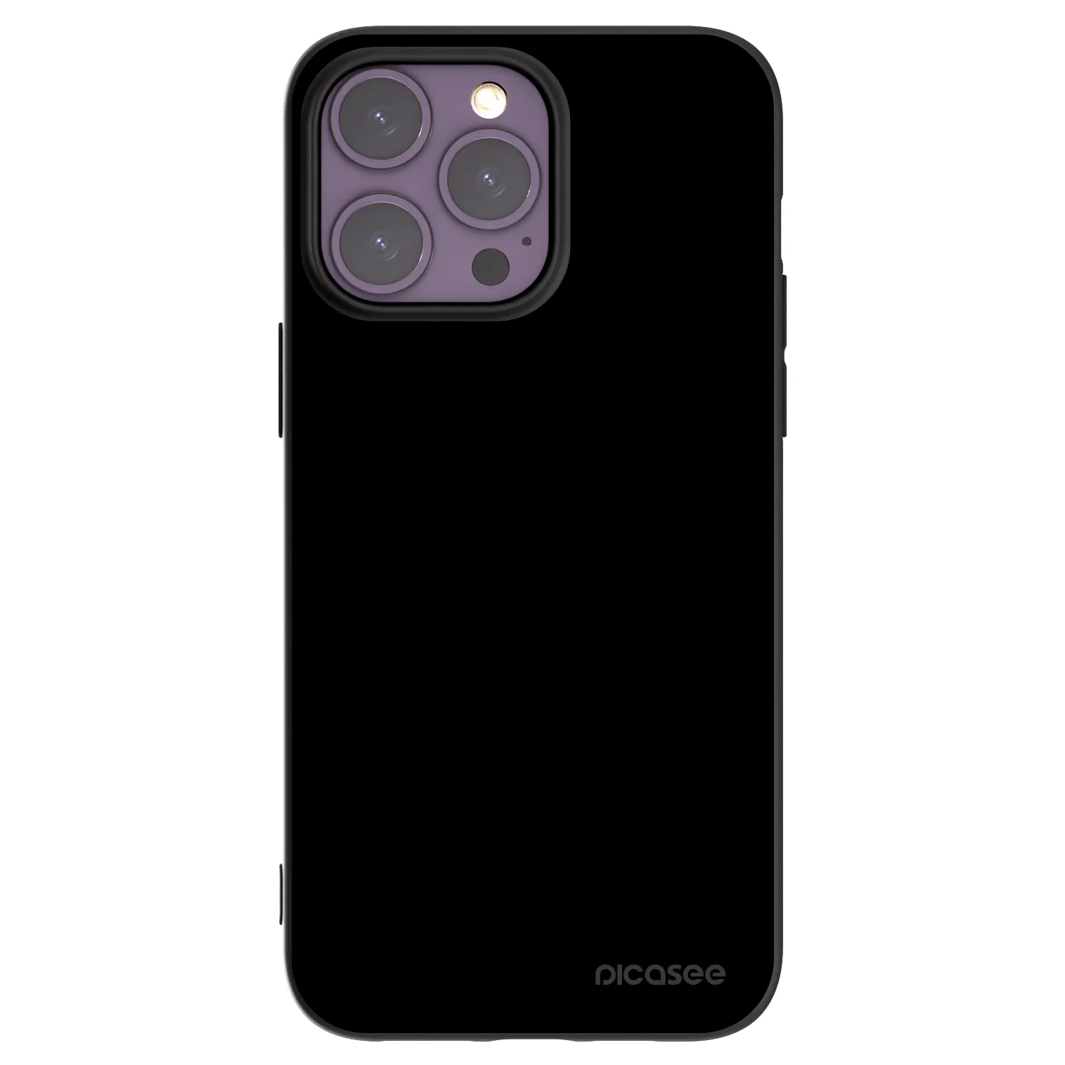 Picasee Apple iPhone 14 Pro Max Hülle - Schwarzes Silikon - Black Bliss