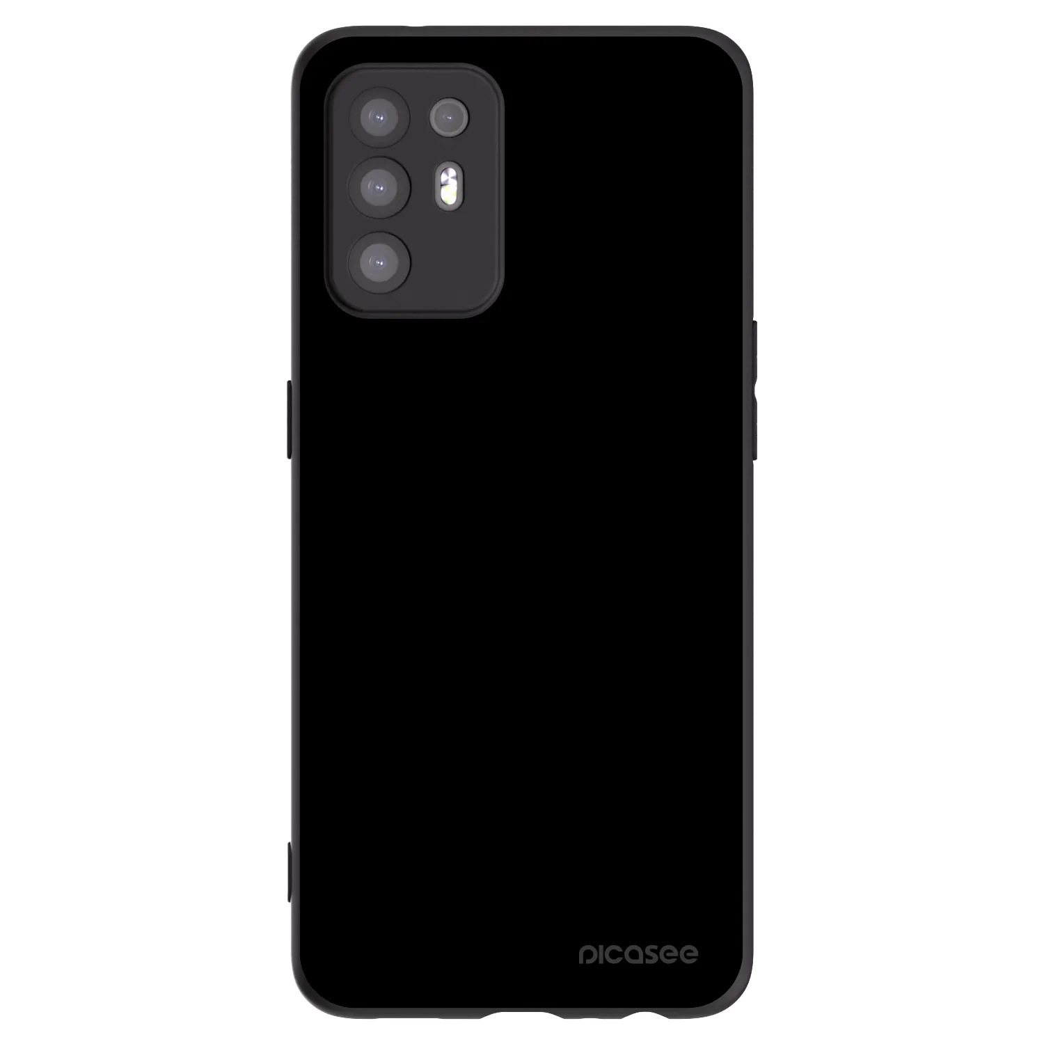 Picasee OPPO A94 5G Hülle - Schwarzes Silikon - Black Bliss