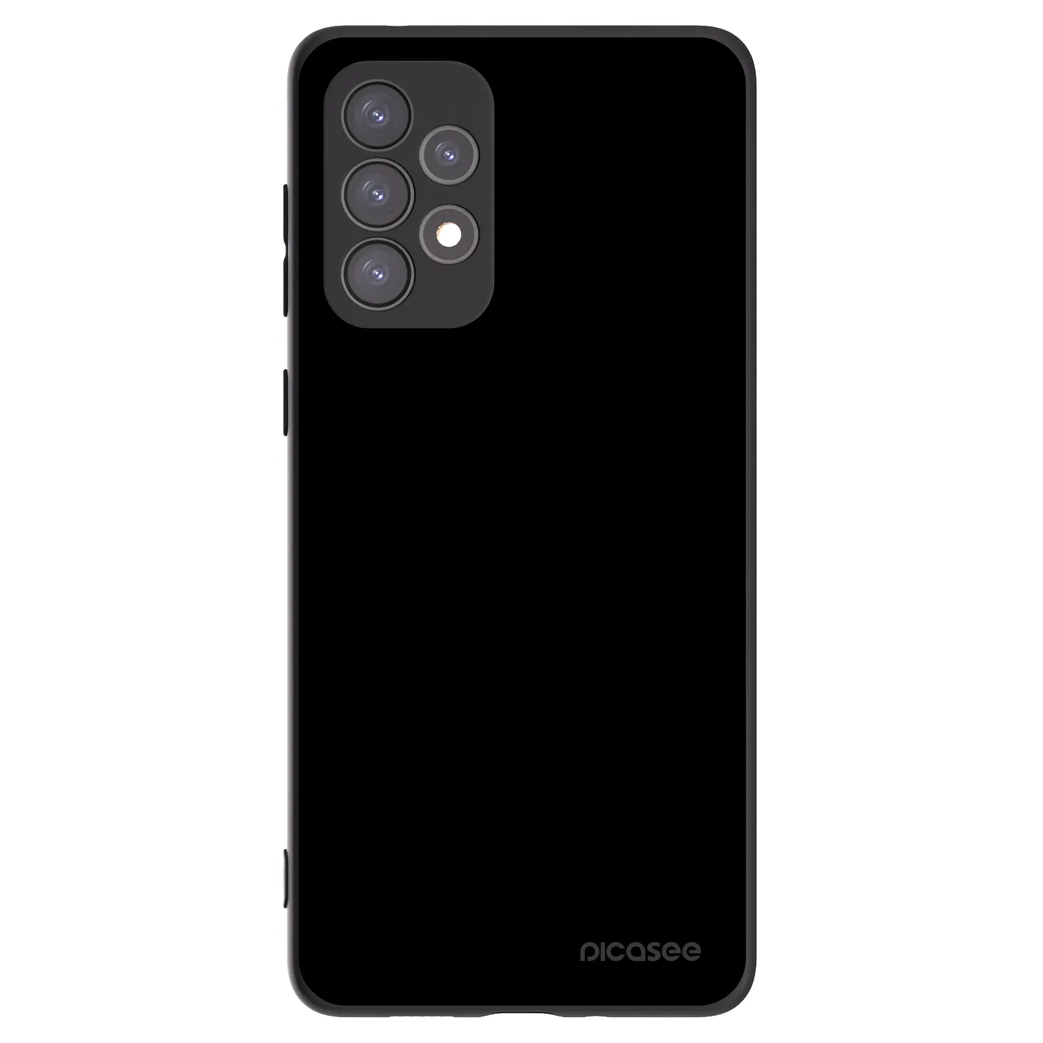 Picasee Samsung Galaxy A73 5G Hülle - Schwarzes Silikon - Black Bliss