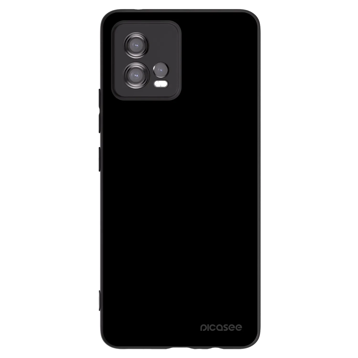 Picasee Motorola Moto G72 Hülle - Schwarzes Silikon - Black Bliss