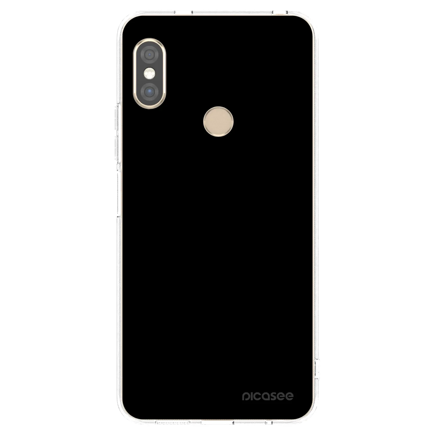 Picasee Xiaomi Redmi Note 5 Global Hülle - Transparentes Silikon - Black Bliss