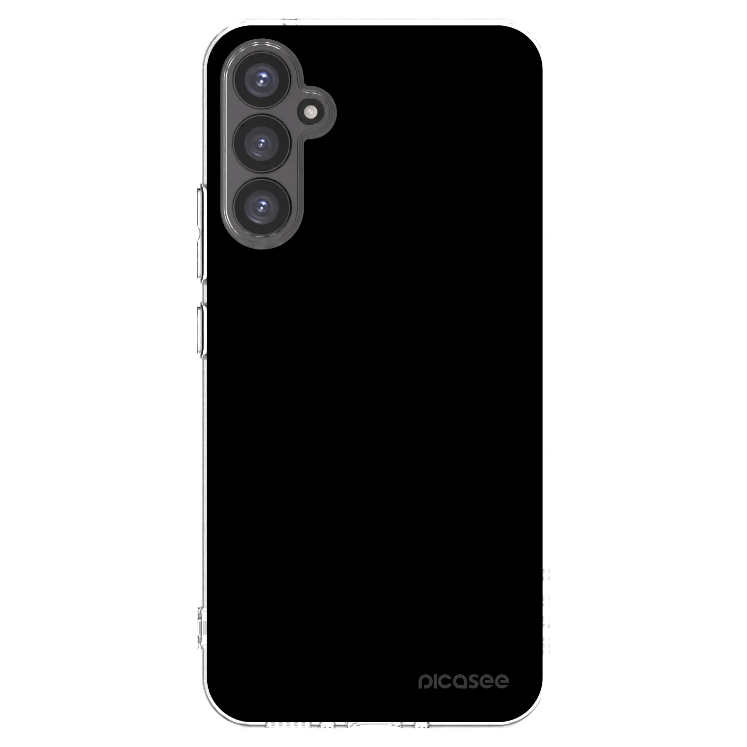 Picasee Samsung Galaxy A34 5G A346B Hülle - Transparentes Silikon - Black Bliss