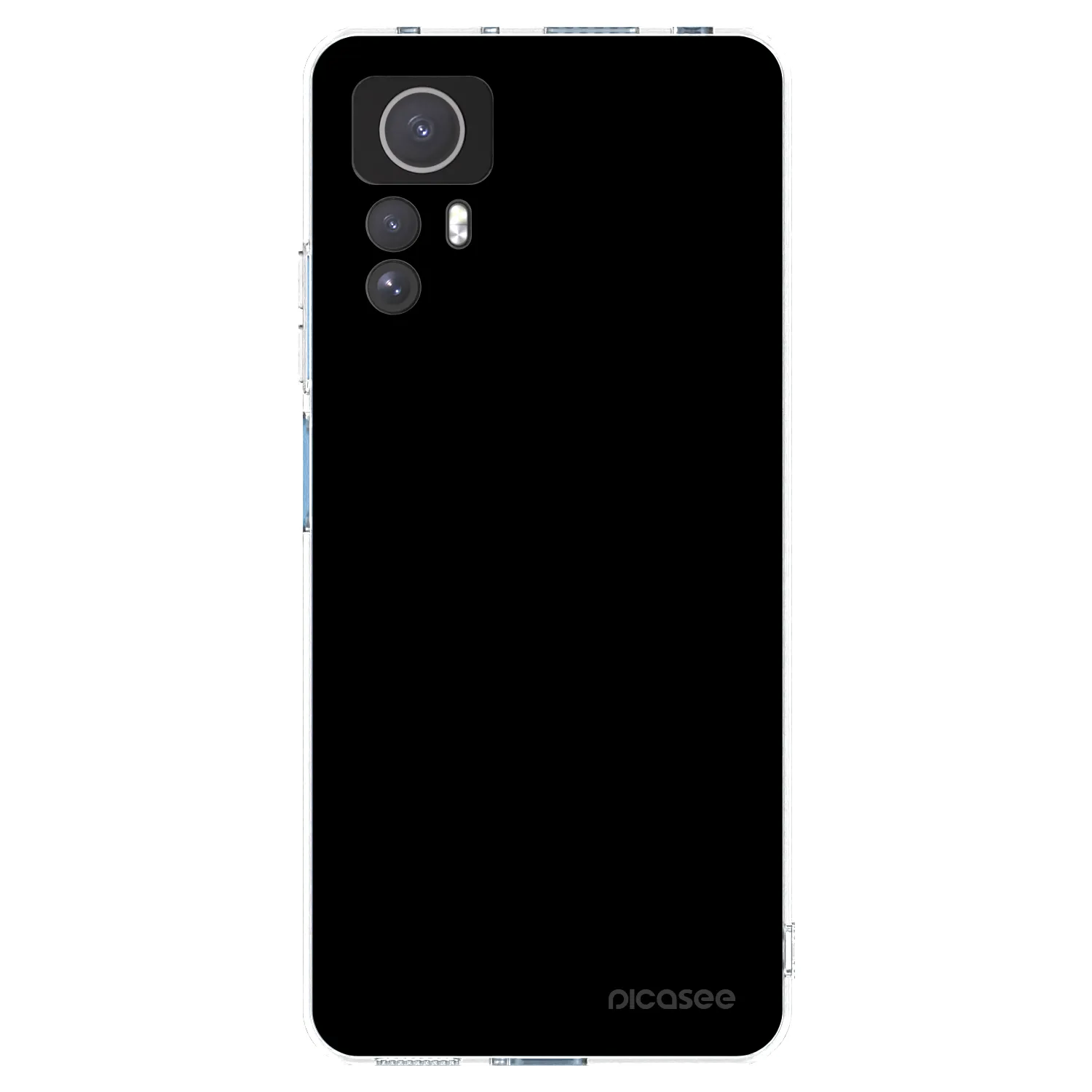 Picasee Xiaomi Redmi Note 12S Hülle - Transparentes Silikon - Black Bliss