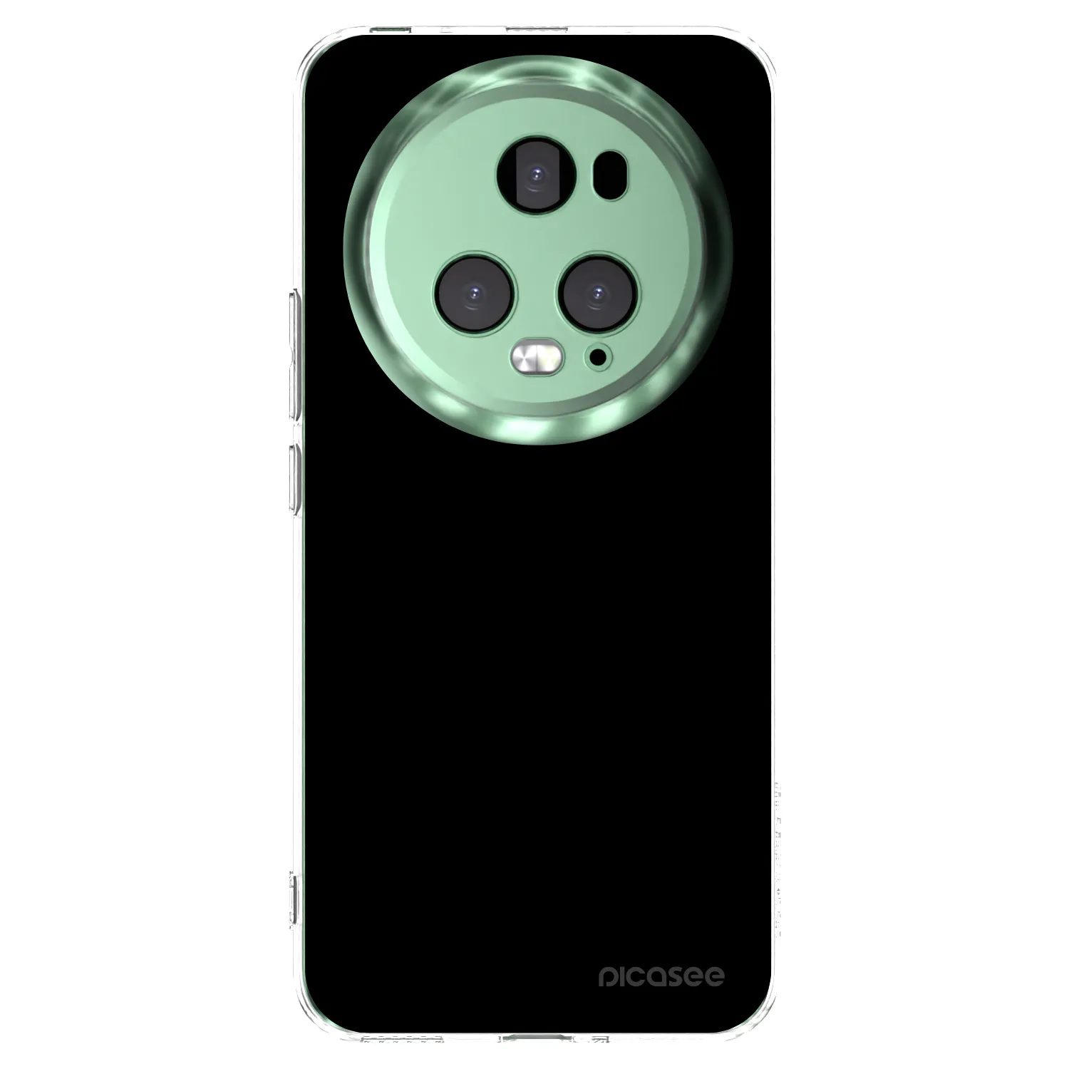 Picasee Honor Magic5 Pro Hülle - Transparentes Silikon - Black Bliss