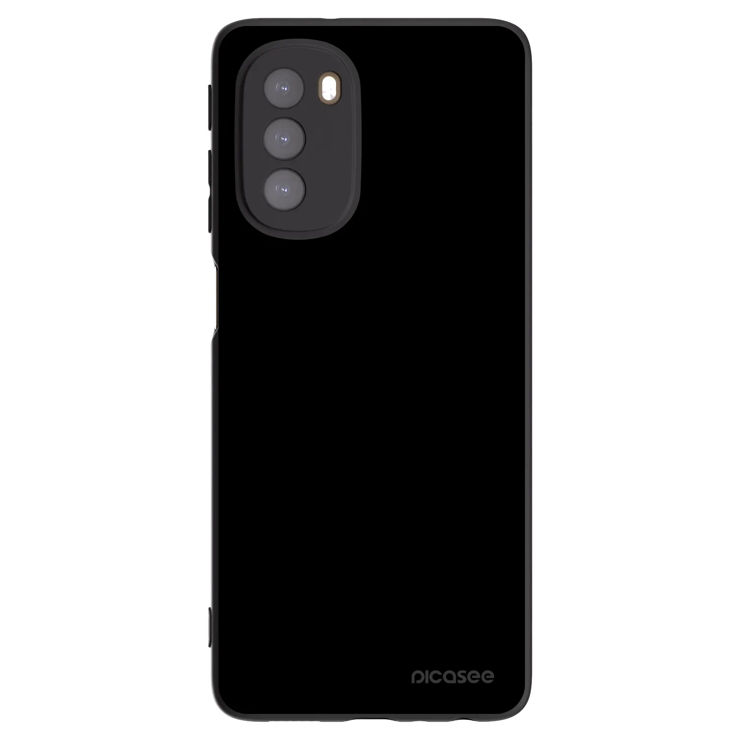 Picasee Motorola Moto G51 Hülle - Schwarzes Silikon - Black Bliss