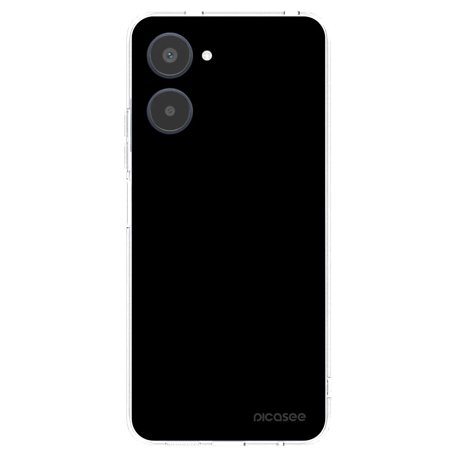 Picasee Realme 10 4G Hülle - Transparentes Silikon - Black Bliss