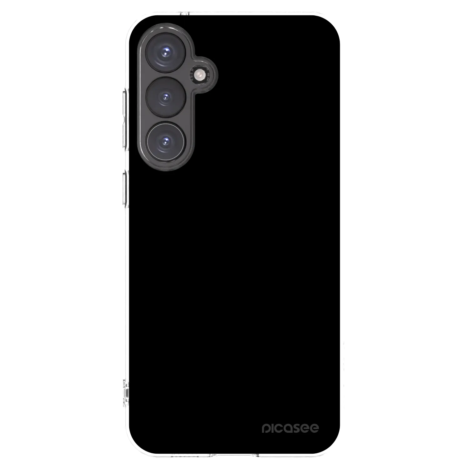 Picasee Samsung Galaxy S23 FE S711B Hülle - Transparentes Silikon - Black Bliss