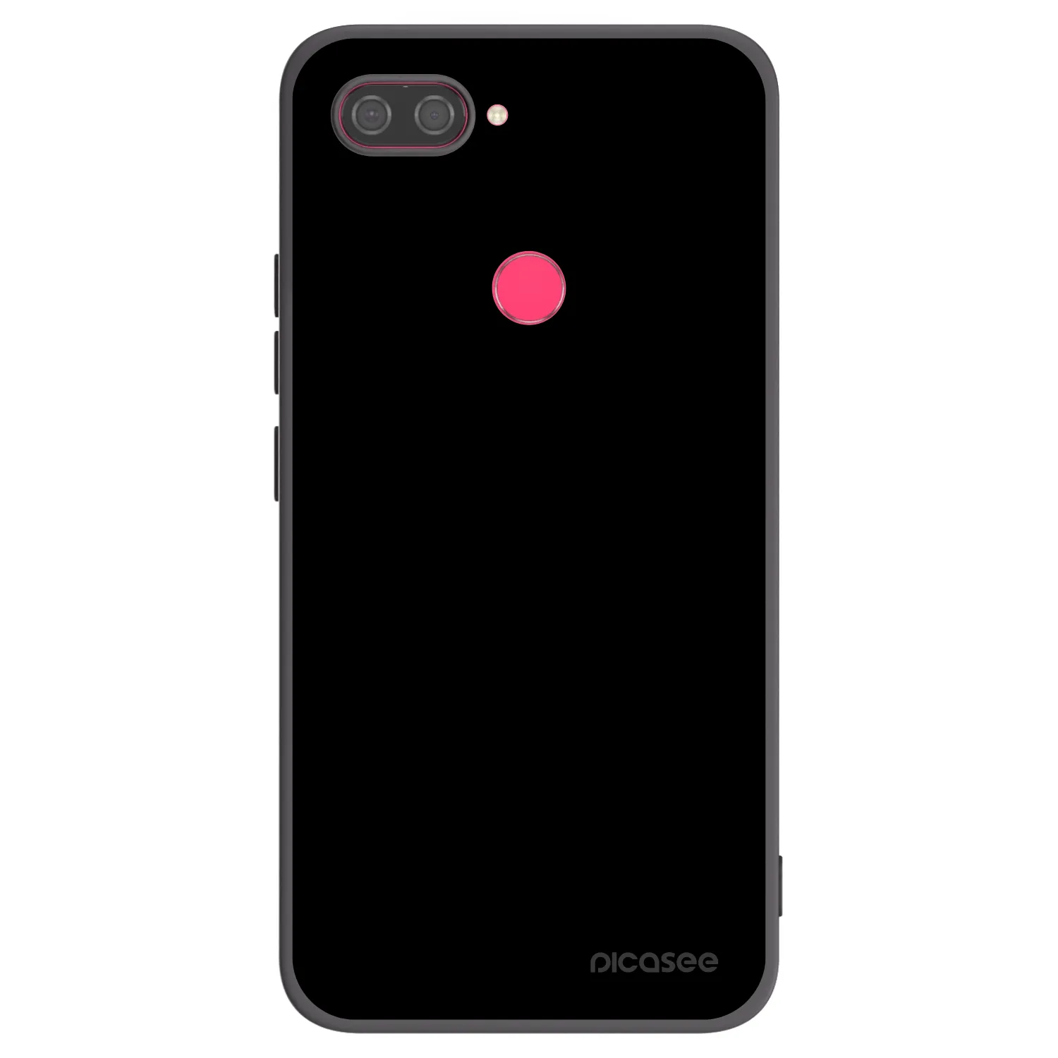 Picasee Xiaomi Mi 8 Lite Hülle - Schwarzes Silikon - Black Bliss