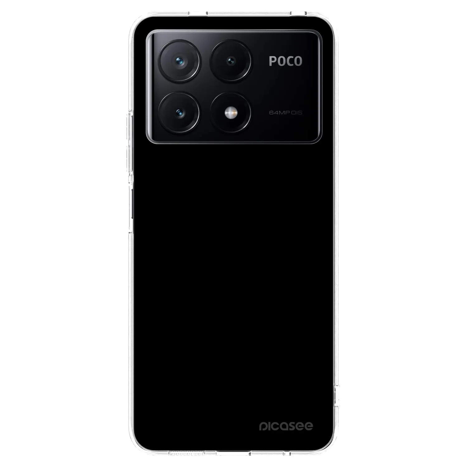 Picasee Xiaomi Poco X6 Pro Hülle - Transparentes Silikon - Black Bliss