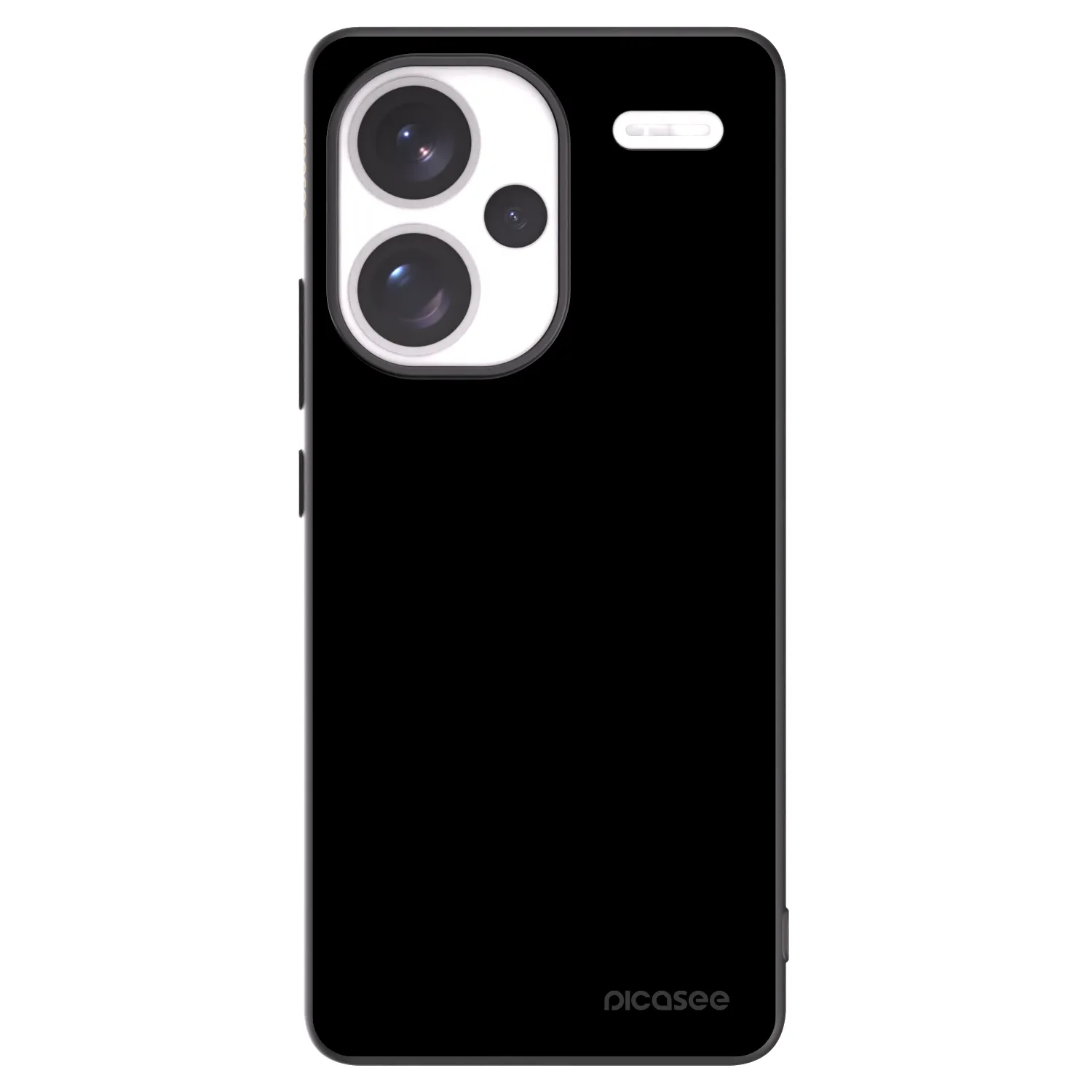 Picasee Xiaomi Redmi Note 13 Pro+ 5G Hülle - Schwarzes Silikon - Black Bliss