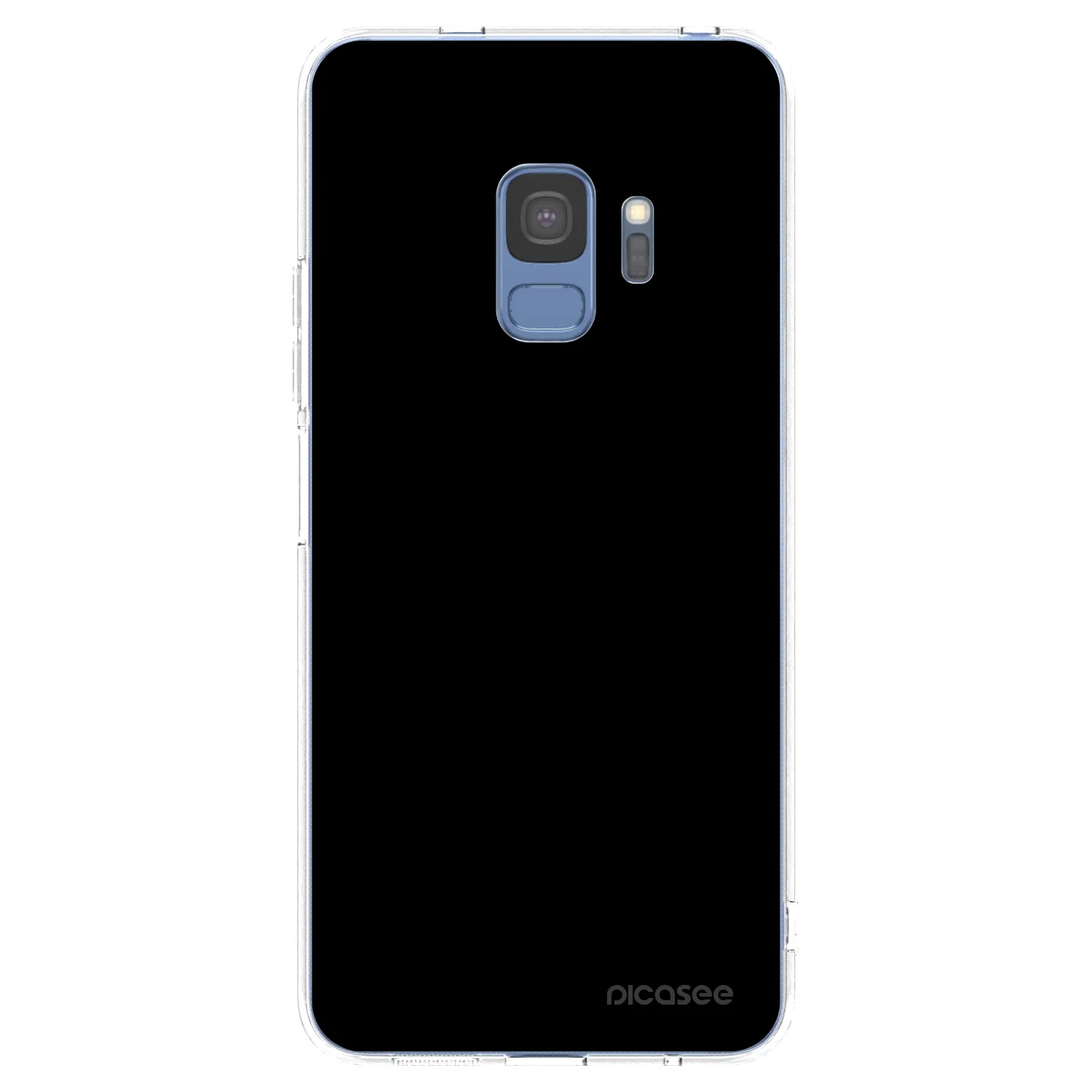 Picasee Samsung Galaxy S9 G960F Hülle - Transparentes Silikon - Black Bliss