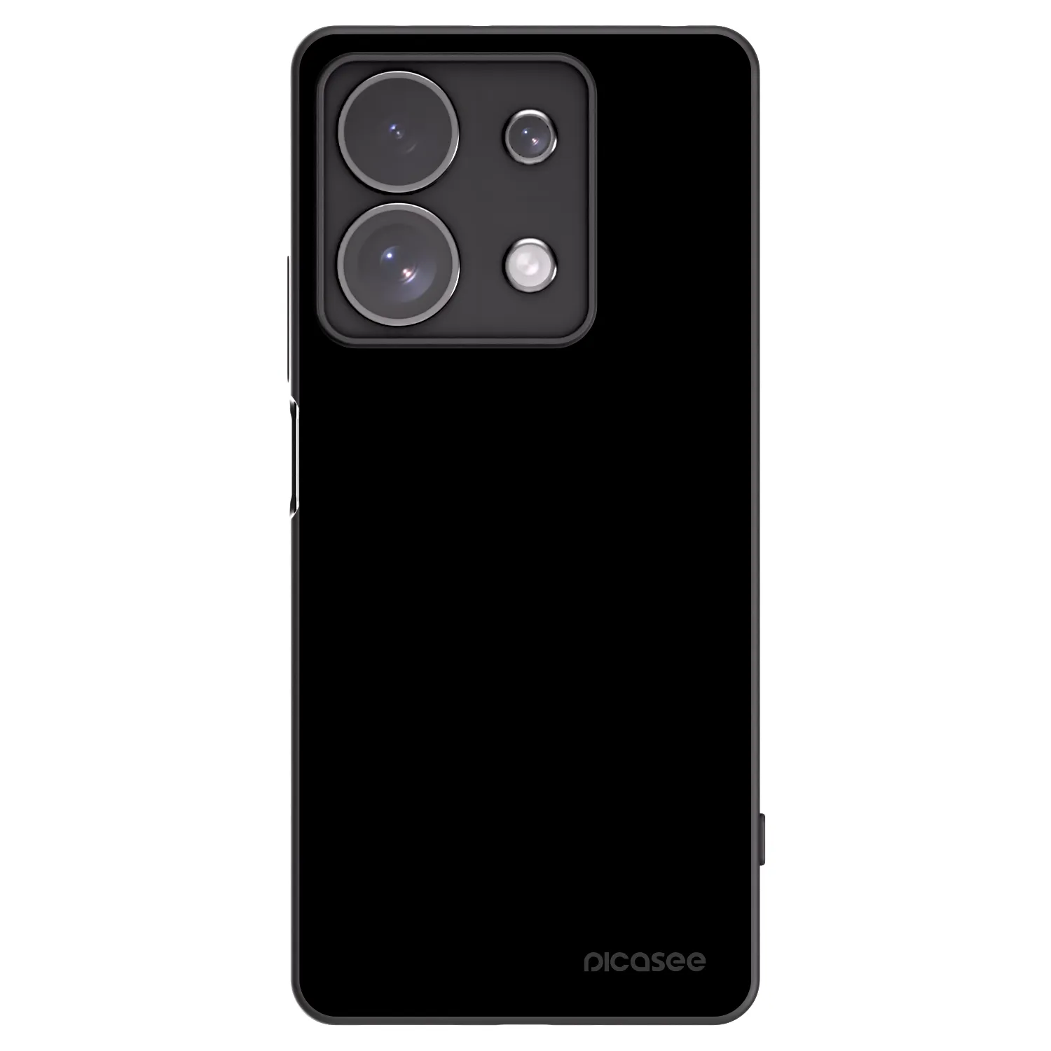 Picasee Xiaomi Redmi Note 13 Pro 4G Hülle - Schwarzes Silikon - Black Bliss