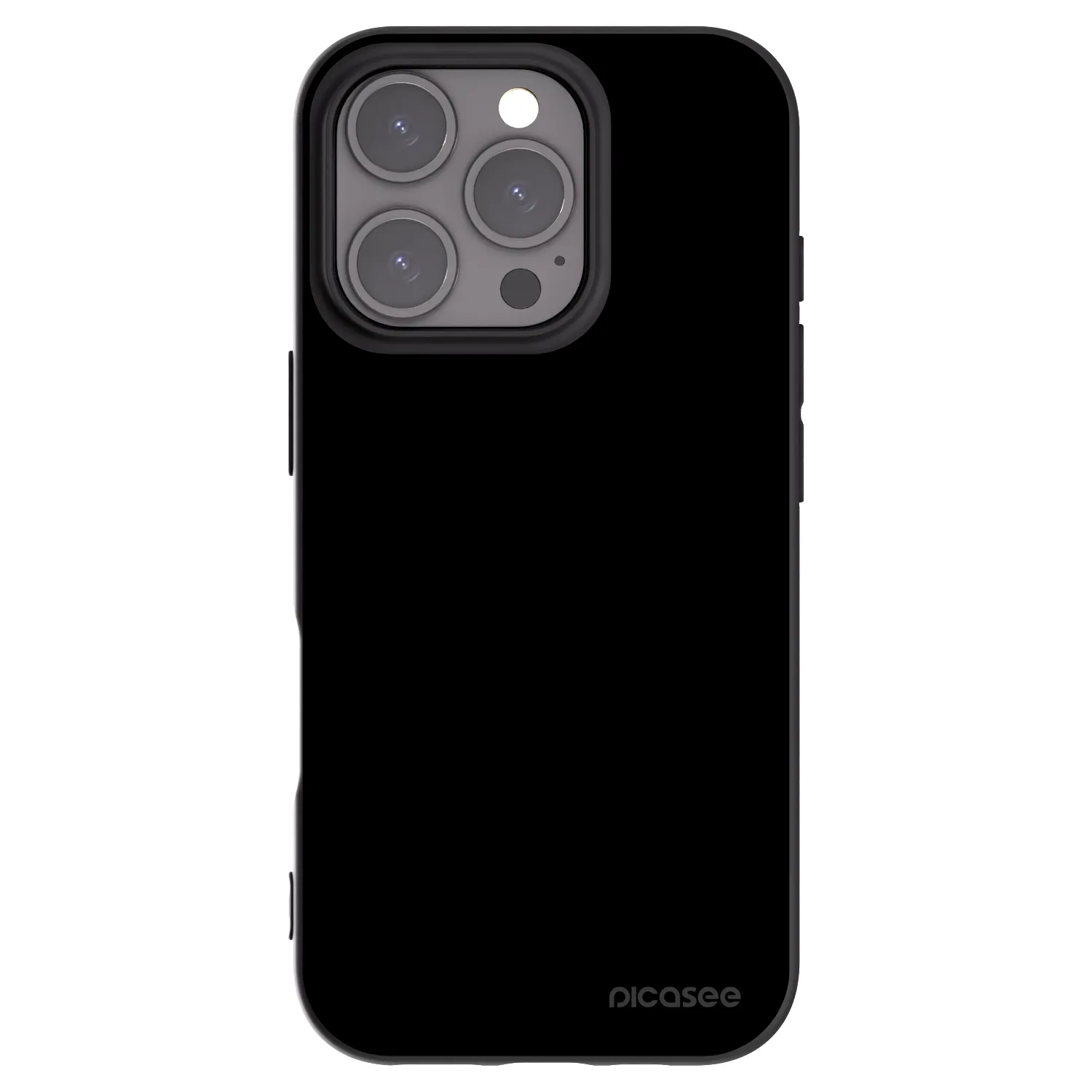 Picasee Apple iPhone 16 Pro Hülle - Schwarzes Silikon - Black Bliss