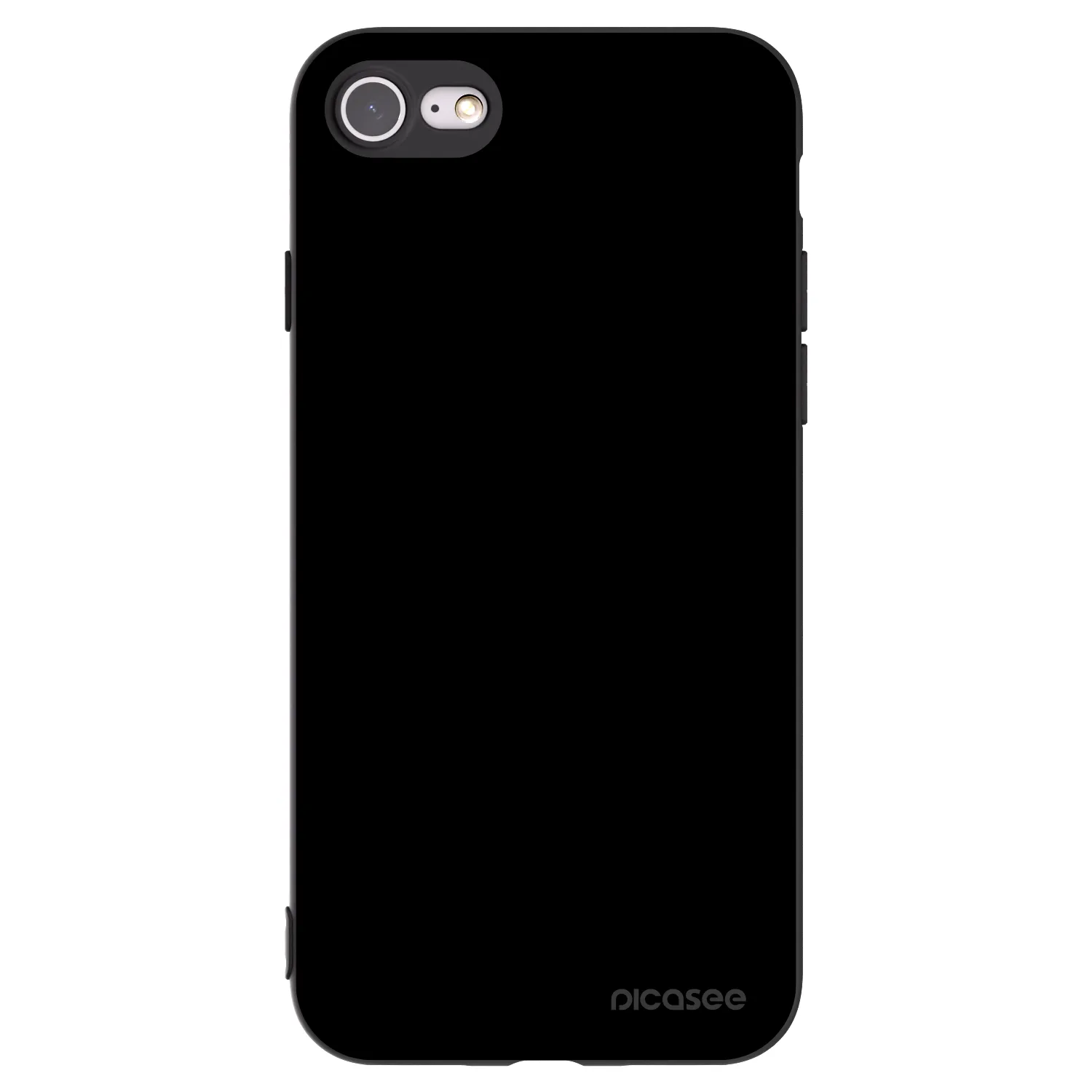 Picasee Apple iPhone 8 Hülle - Schwarzes Silikon - Black Bliss