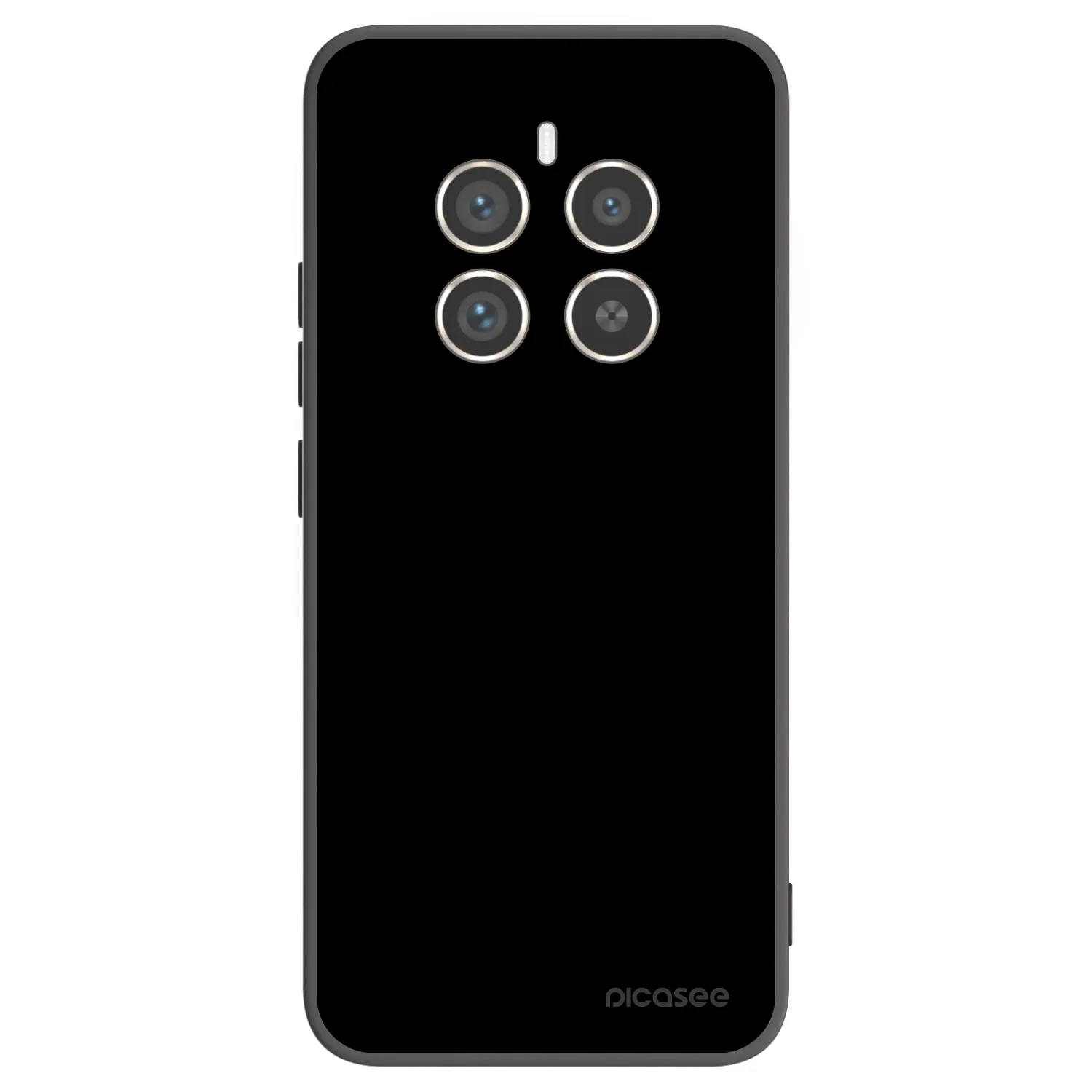 Picasee Realme 12 Pro 5G Hülle - Schwarzes Silikon - Black Bliss