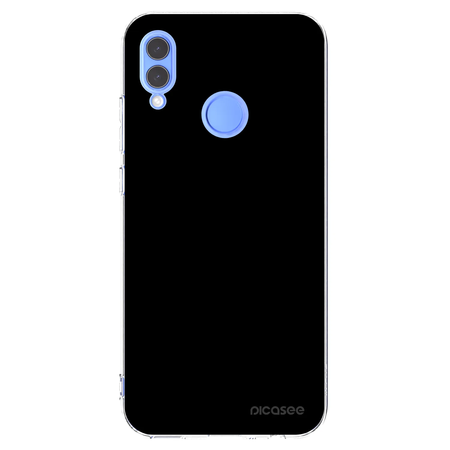 Picasee Huawei P Smart 2019 Hülle - Transparentes Silikon - Black Bliss