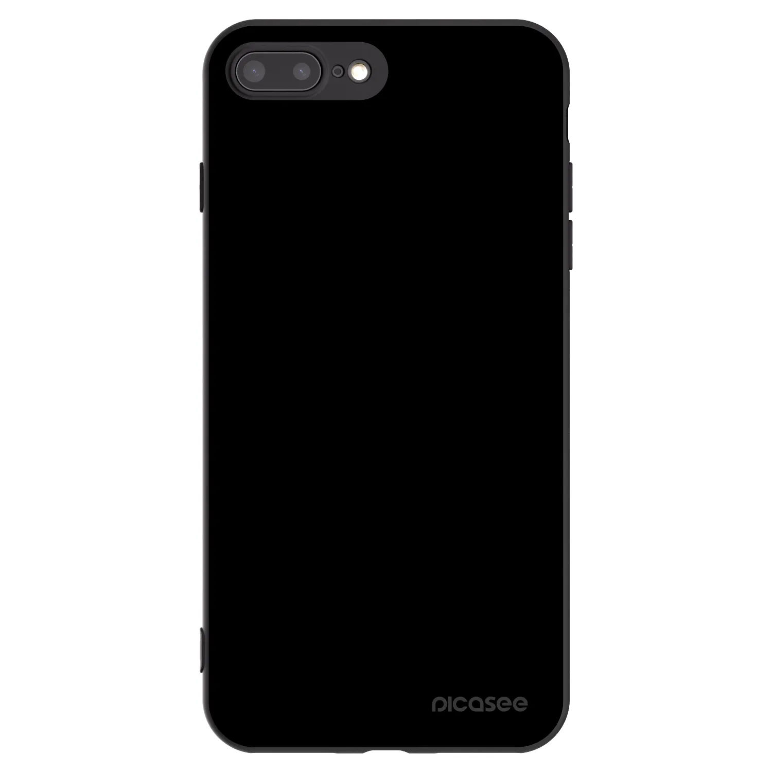 Picasee Apple iPhone 7 Plus Hülle - Schwarzes Silikon - Black Bliss