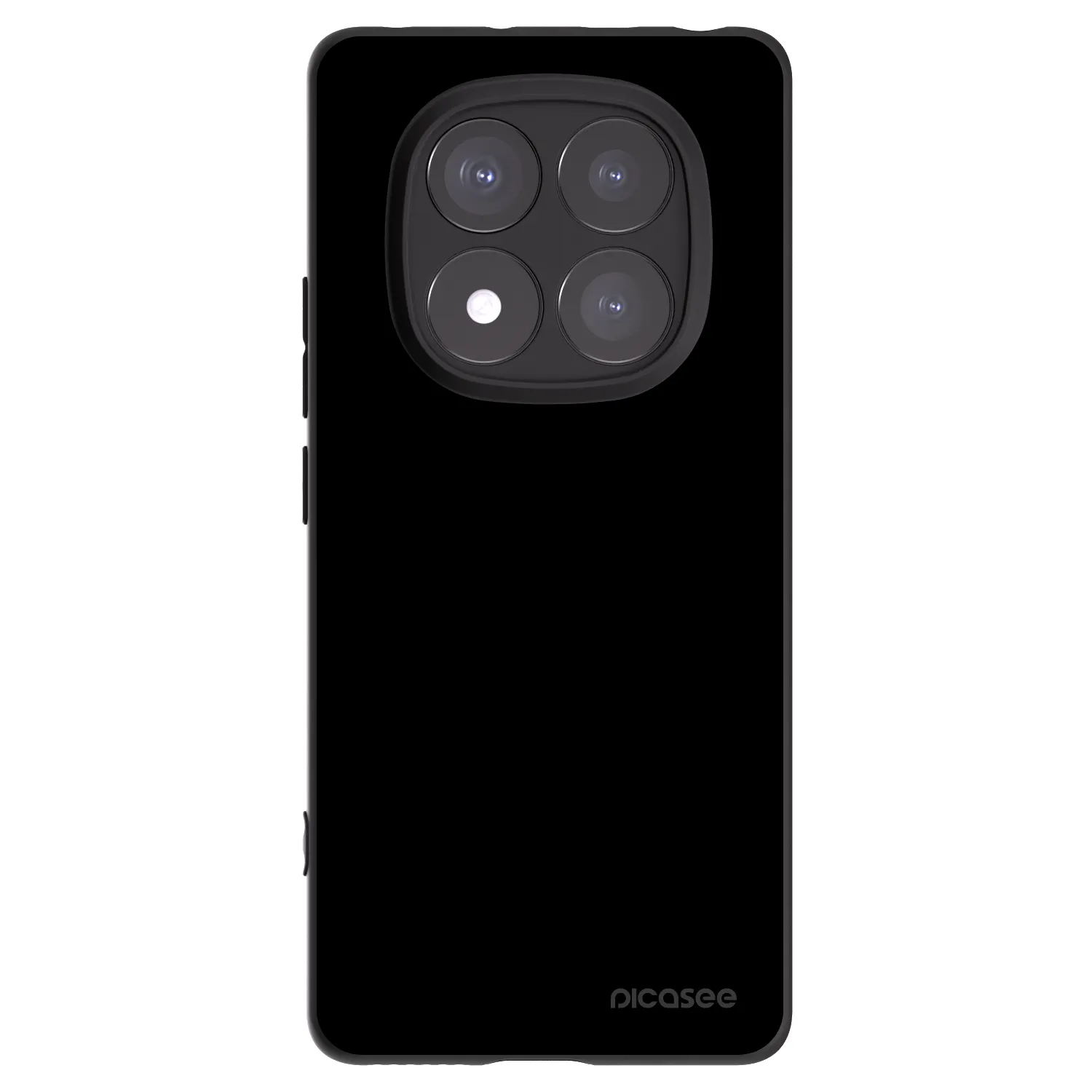 Picasee Xiaomi Redmi Note 14 Pro 5G Hülle - Schwarzes Silikon - Black Bliss