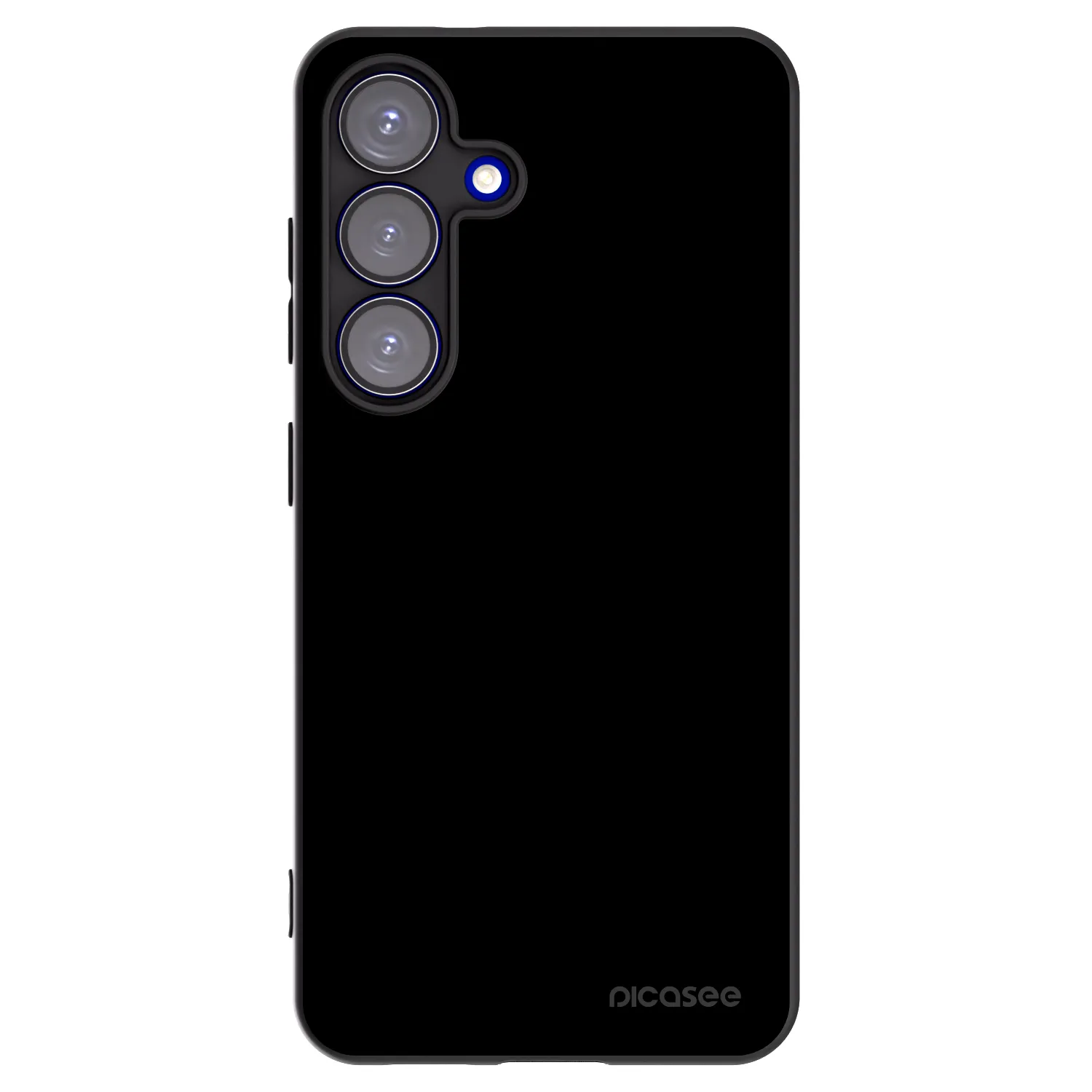 Picasee Samsung Galaxy S25 5G Hülle - Schwarzes Silikon - Black Bliss