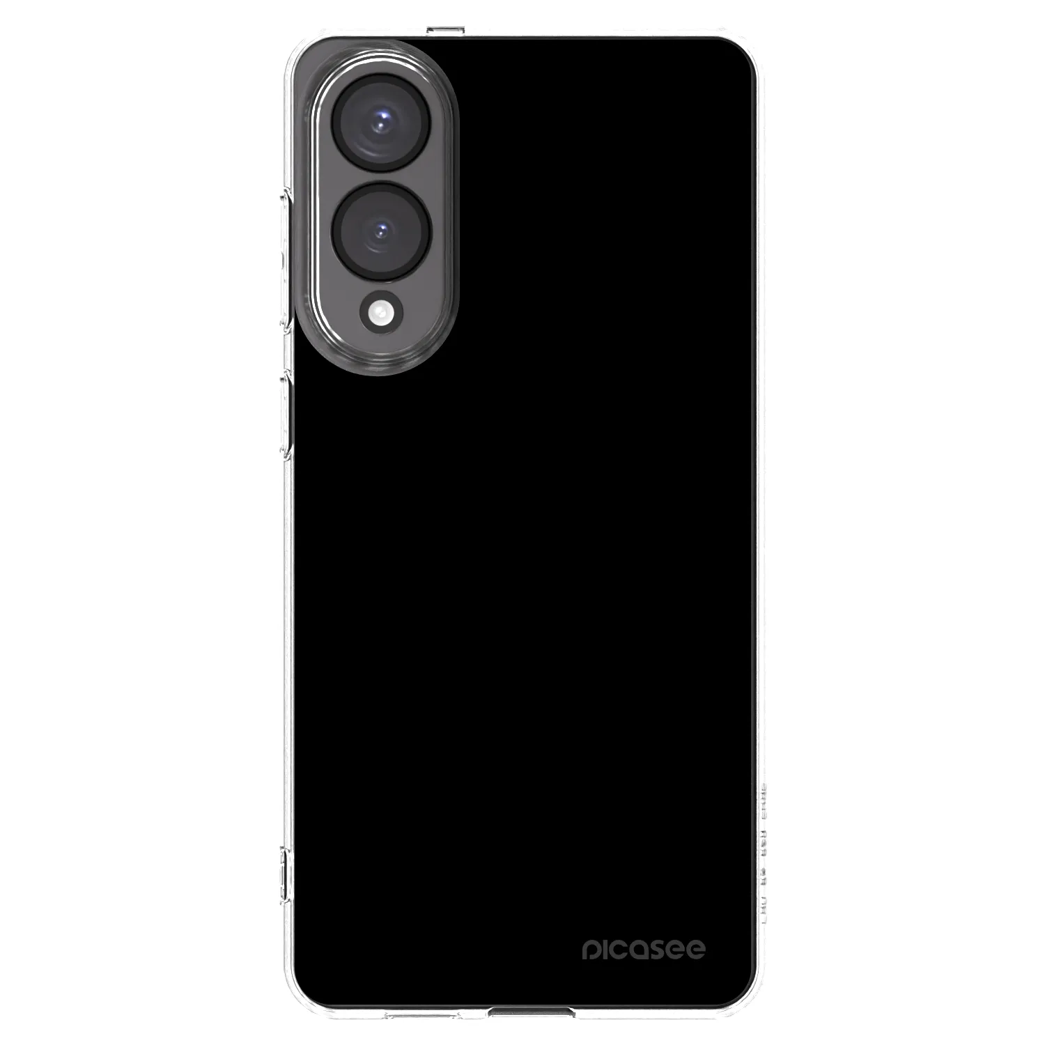 Picasee Samsung Galaxy S25 Edge 5G Hülle - Transparentes Silikon - Black Bliss