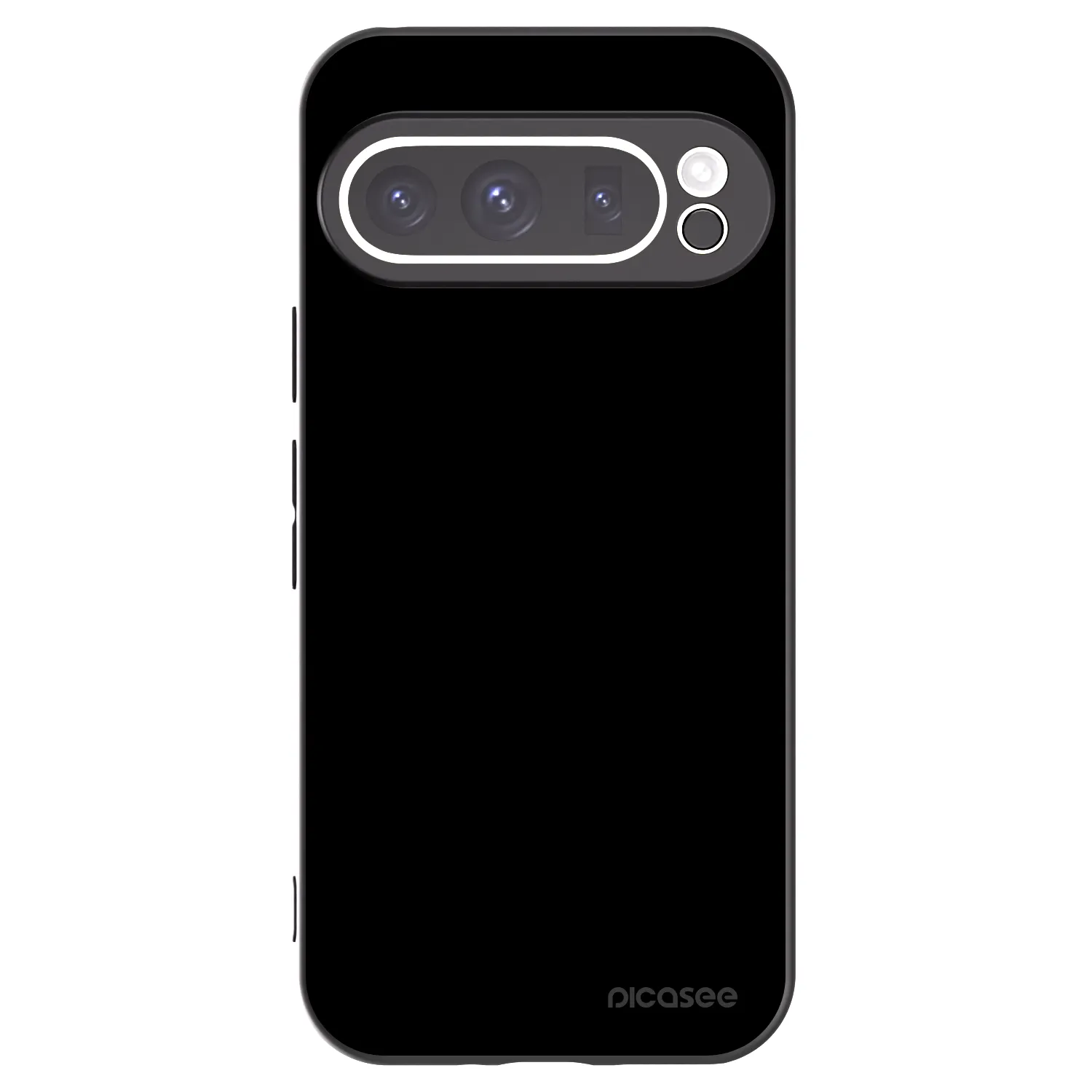 Picasee Google Pixel 9 Pro Hülle - Schwarzes Silikon - Black Bliss