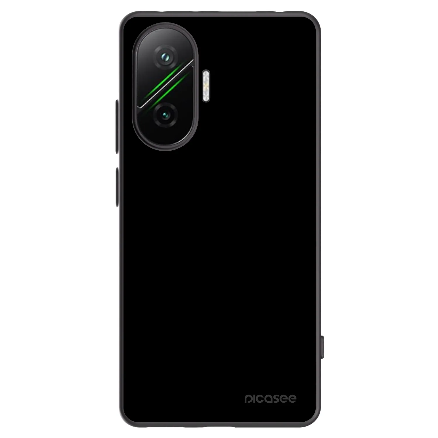 Picasee Xiaomi Poco F7 5G Hülle - Schwarzes Silikon - Black Bliss