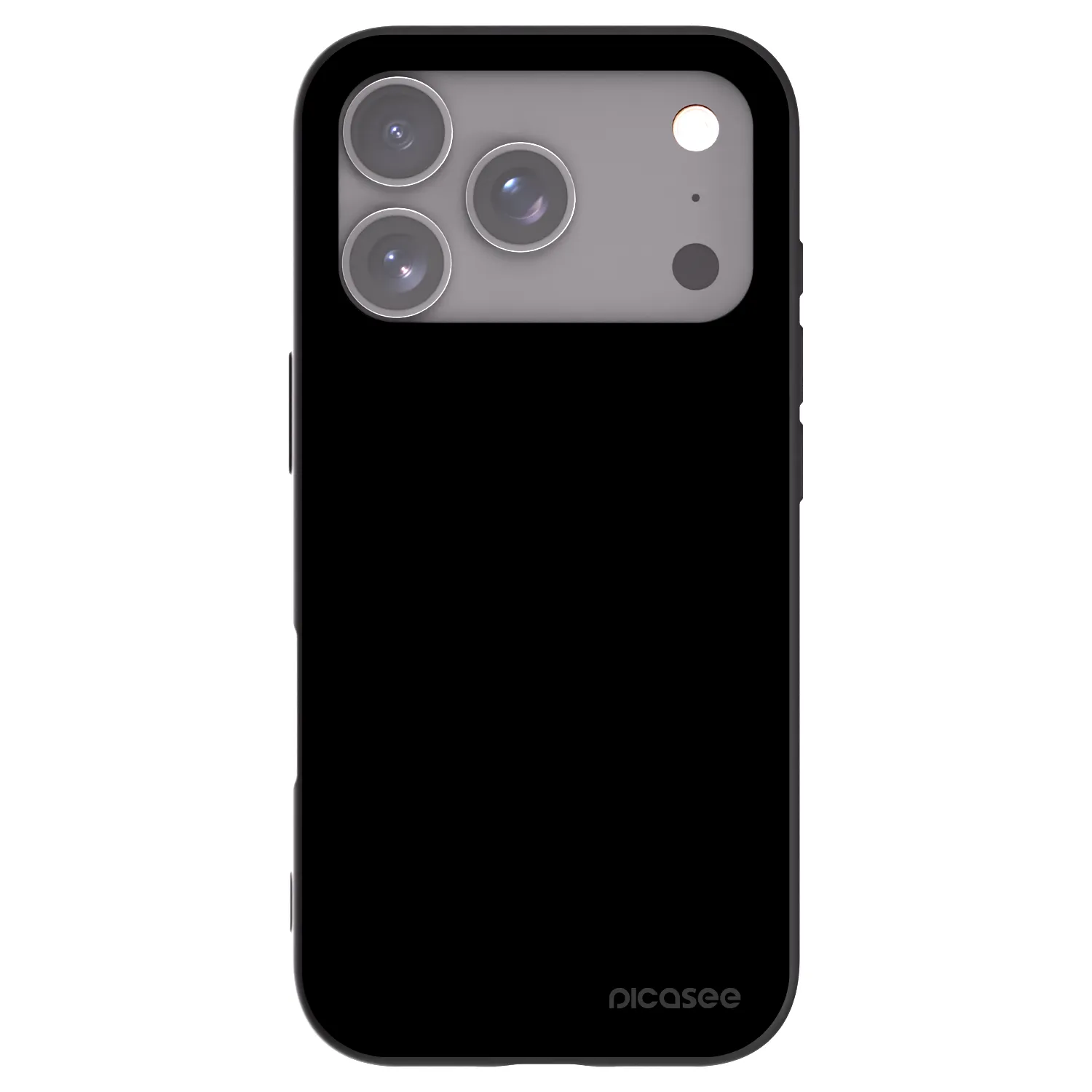 Picasee Apple iPhone 17 Pro Hülle - Schwarzes Silikon - Black Bliss