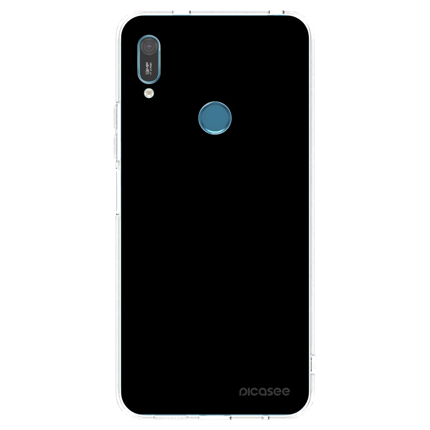 Picasee Huawei Y6 2019 Hülle - Transparentes Silikon - Black Bliss